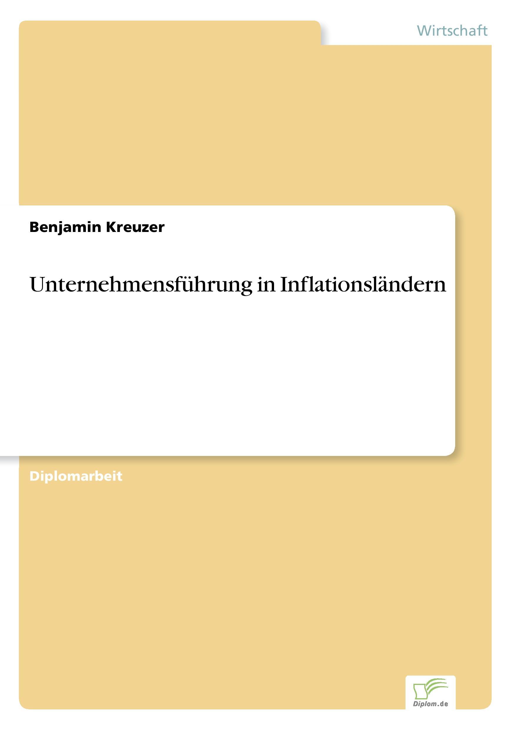 Unternehmensfuehrung in Inflationslaendern - Kreuzer, Benjamin