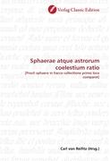 Sphaerae atque astrorum coelestium ratio - von Reifitz, Carl
