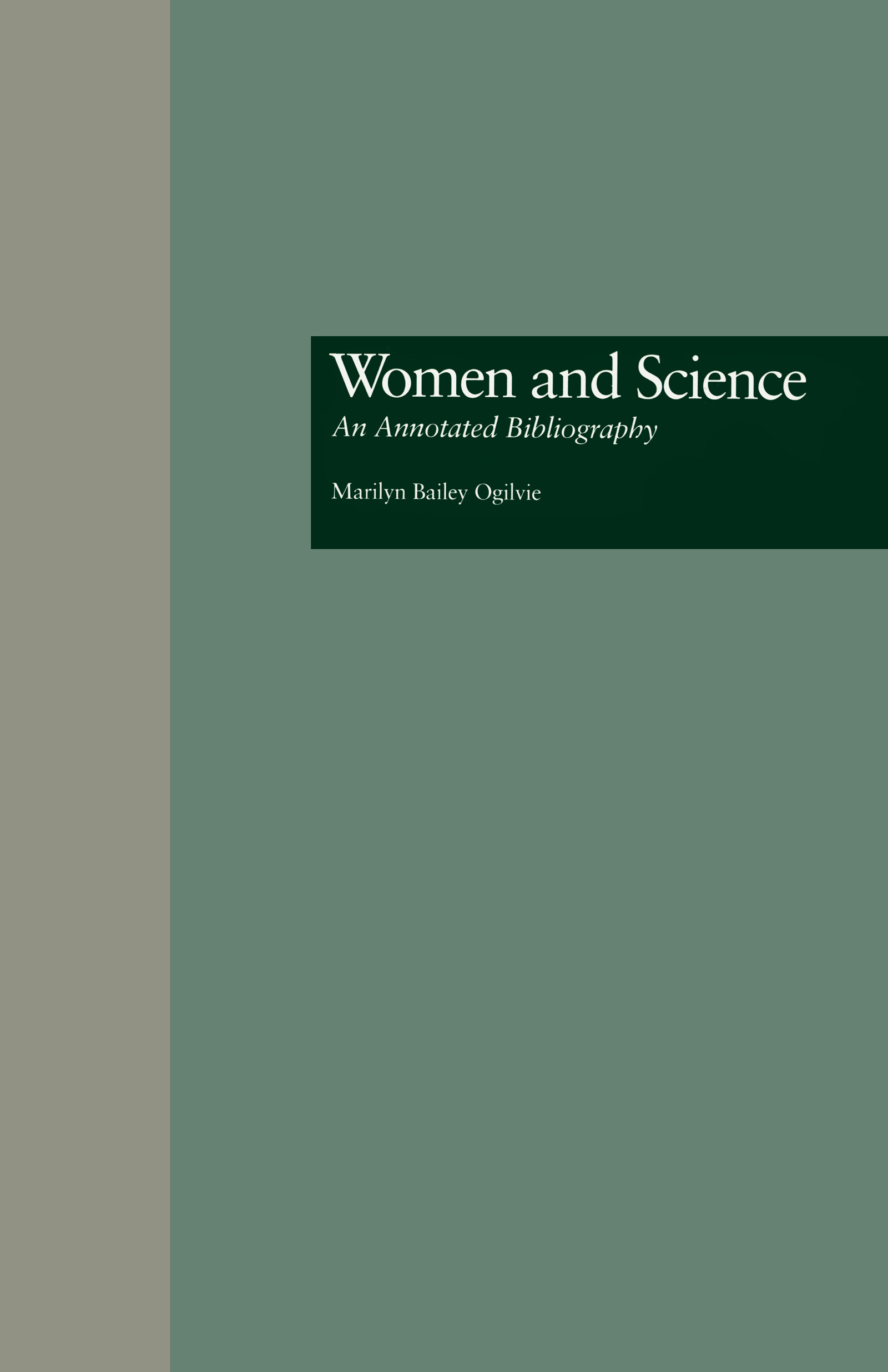 Women and Science - Marilyn B. Ogilvie Kerry L. Meek