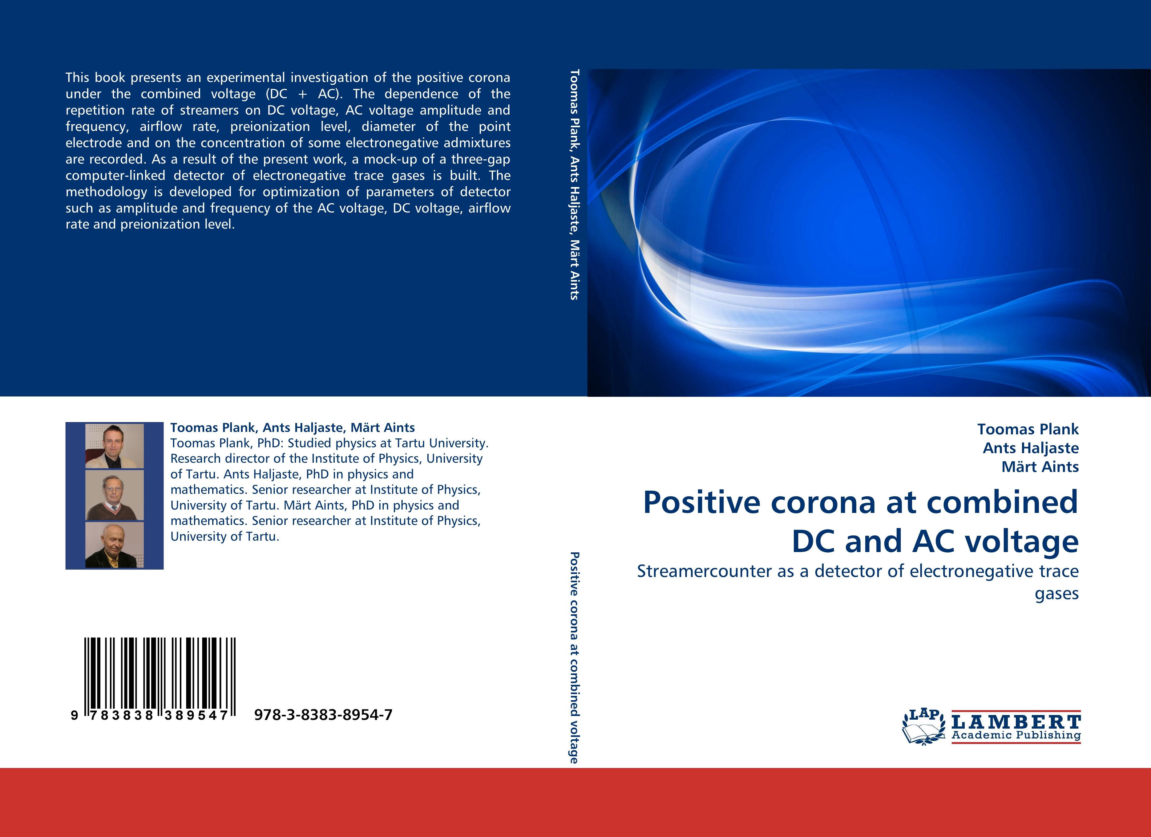 Positive corona at combined DC and AC voltage - Toomas Plank Ants Haljaste Maert Aints