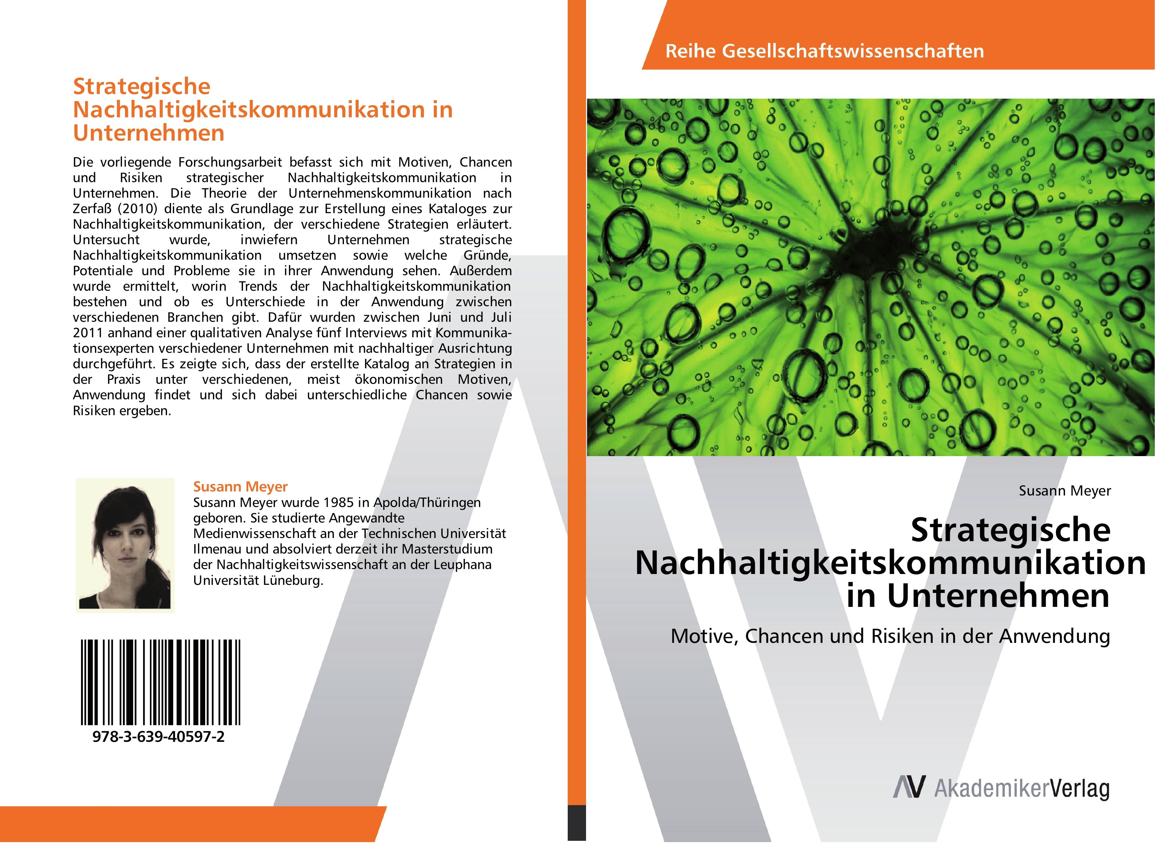 Strategische Nachhaltigkeitskommunikation in Unternehmen - Susann Meyer
