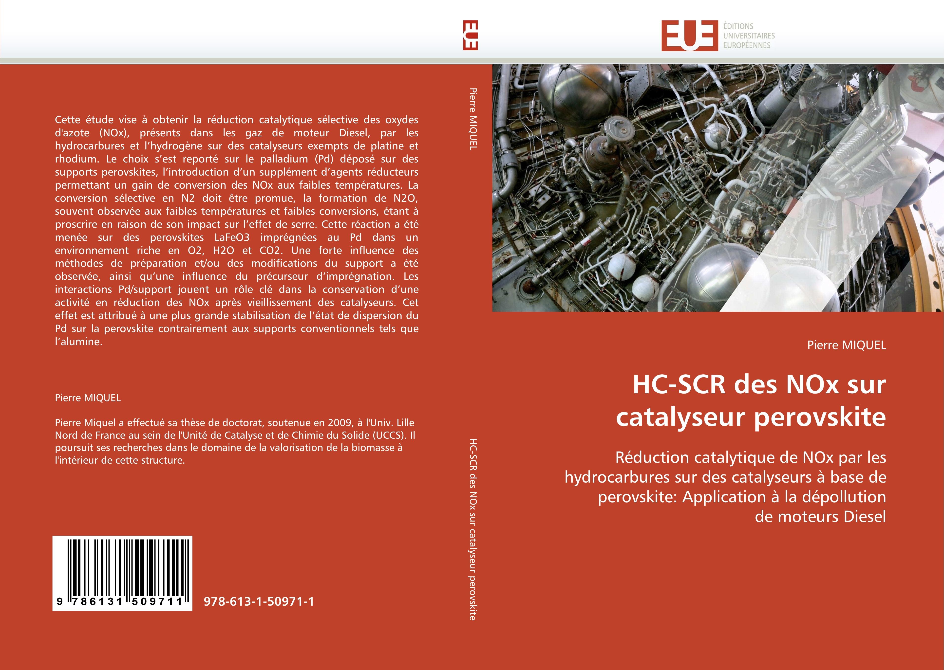 HC-SCR des NOx sur catalyseur perovskite - Pierre MIQUEL