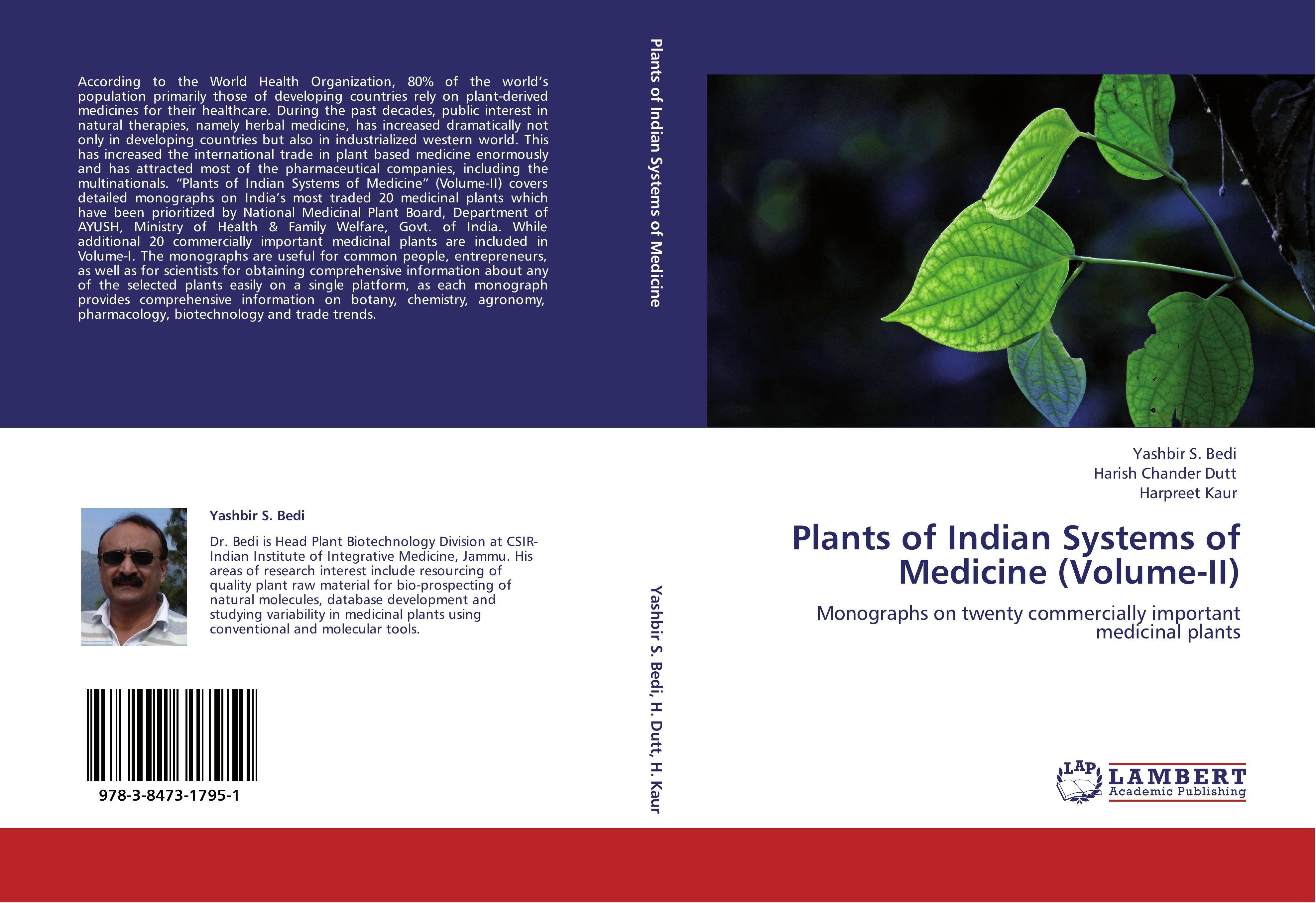 Plants of Indian Systems of Medicine (Volume-II) - Yashbir S. Bedi Harish Chander Dutt HARPREET KAUR