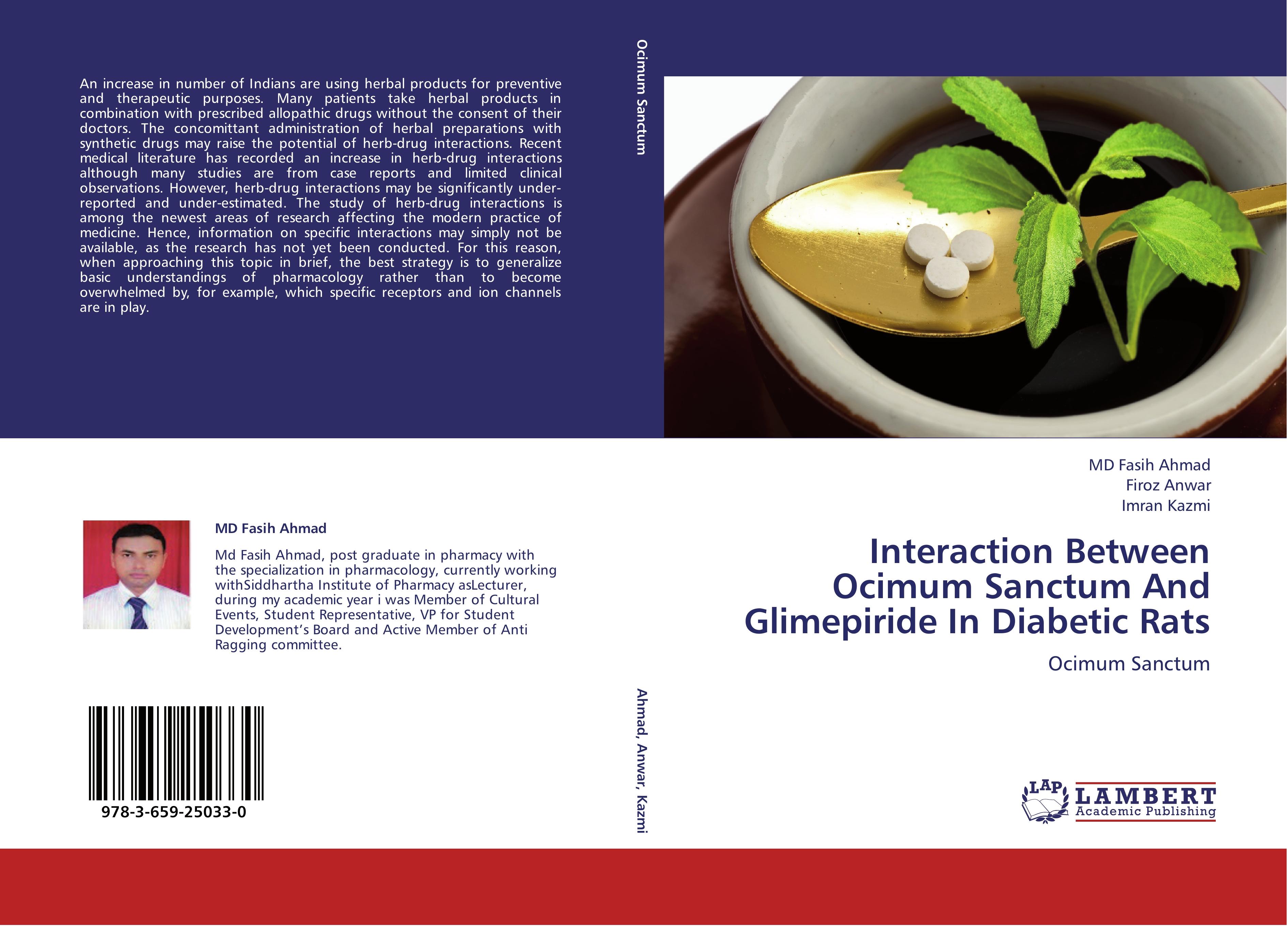 Interaction Between Ocimum Sanctum And Glimepiride In Diabetic Rats - MD Fasih Ahmad Firoz Anwar Imran Kazmi