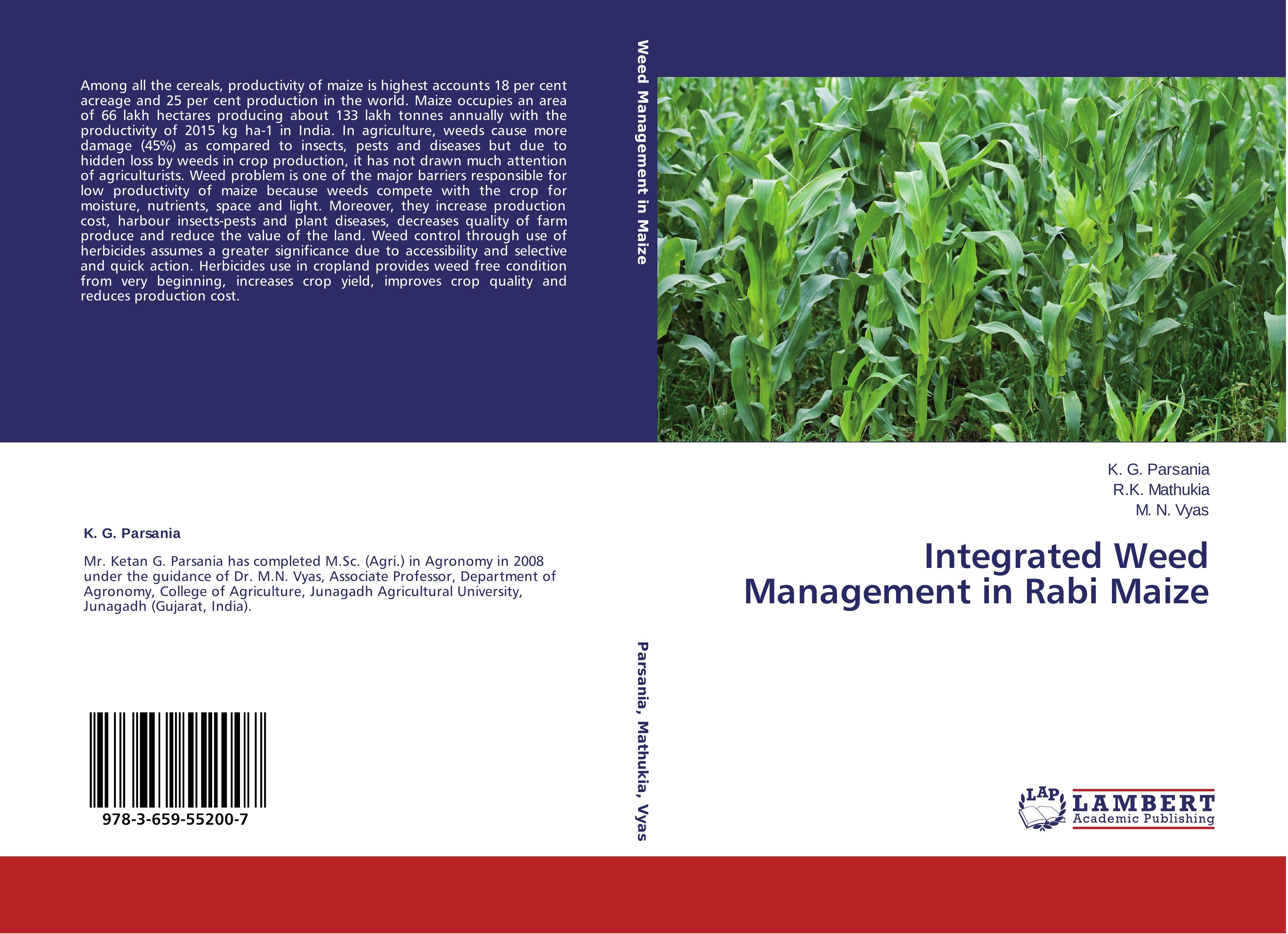 Integrated Weed Management in Rabi Maize - Parsania, K. G. Mathukia, R. K. Vyas, M. N.