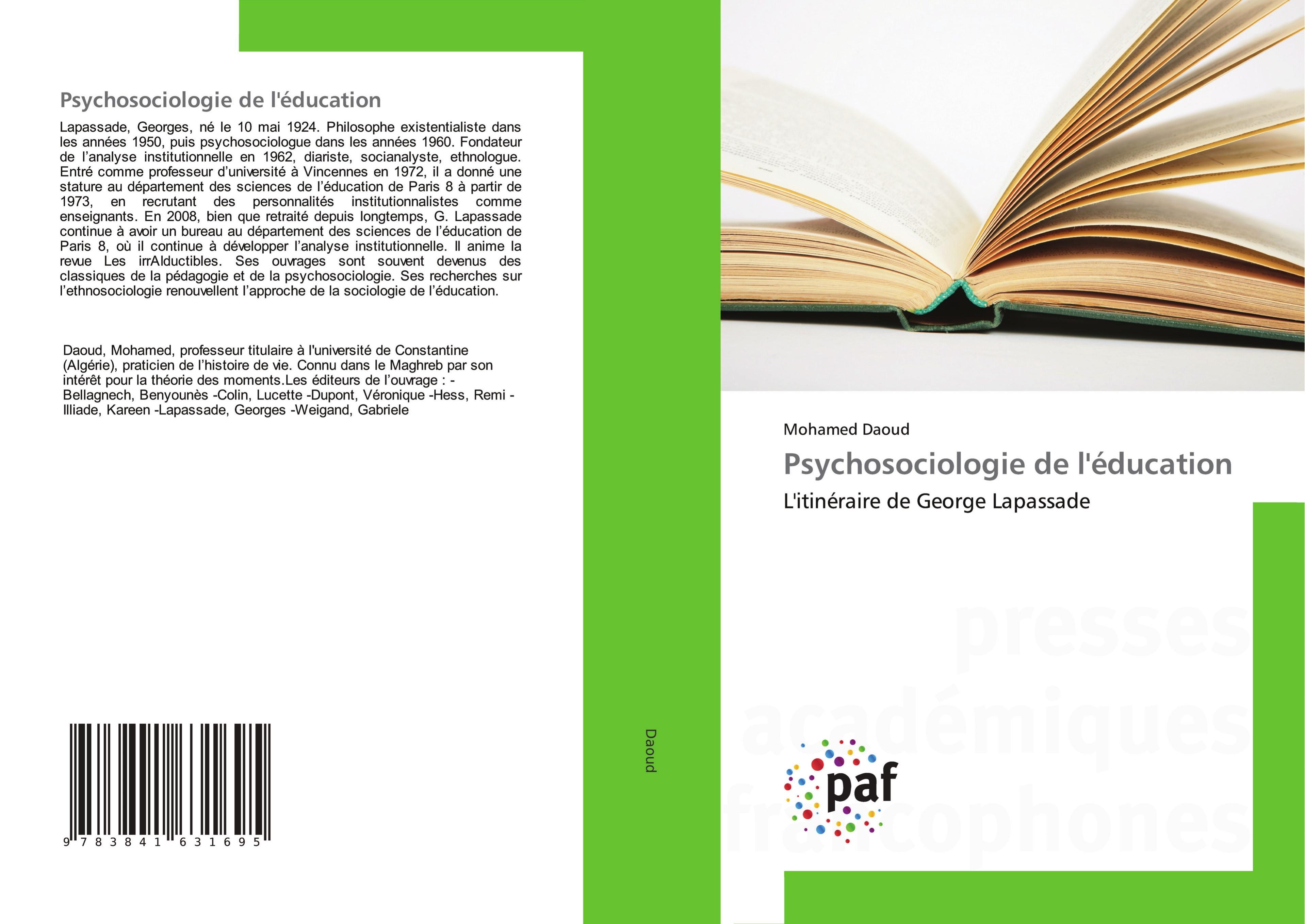 Psychosociologie de l éducation - Mohamed Daoud