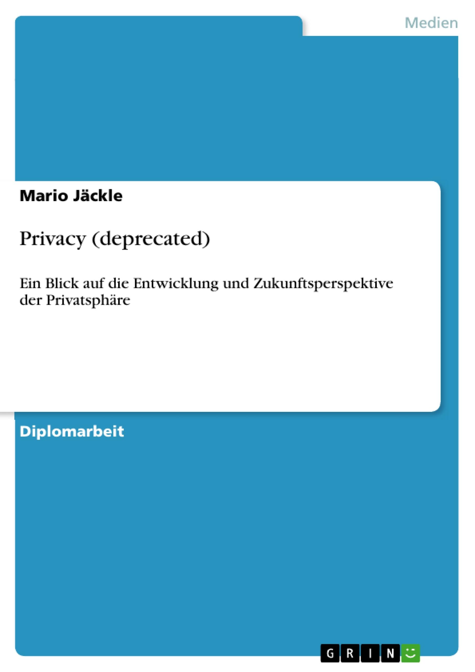 Privacy (deprecated) - Jaeckle, Mario