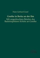 Goethe in Berka an der Ilm - Graef, Hans Gerhard