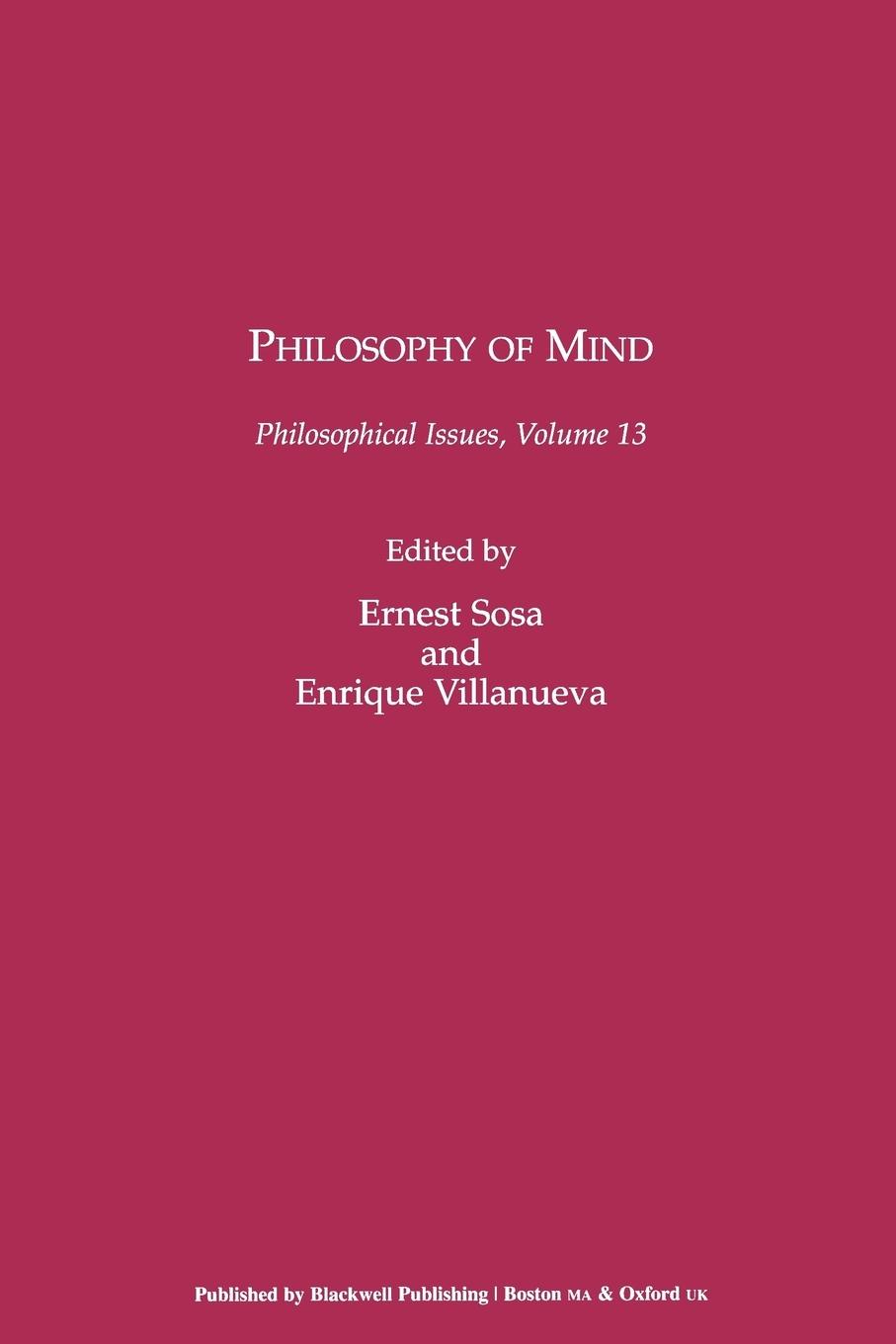 Philosophy of Mind - Sosa