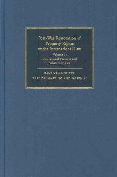 Post-War Restoration of Property Rights Under International Law 2 Volume Hardback Set: Volume - Houtte, Hans van Das, Hans Delmartino, Bart