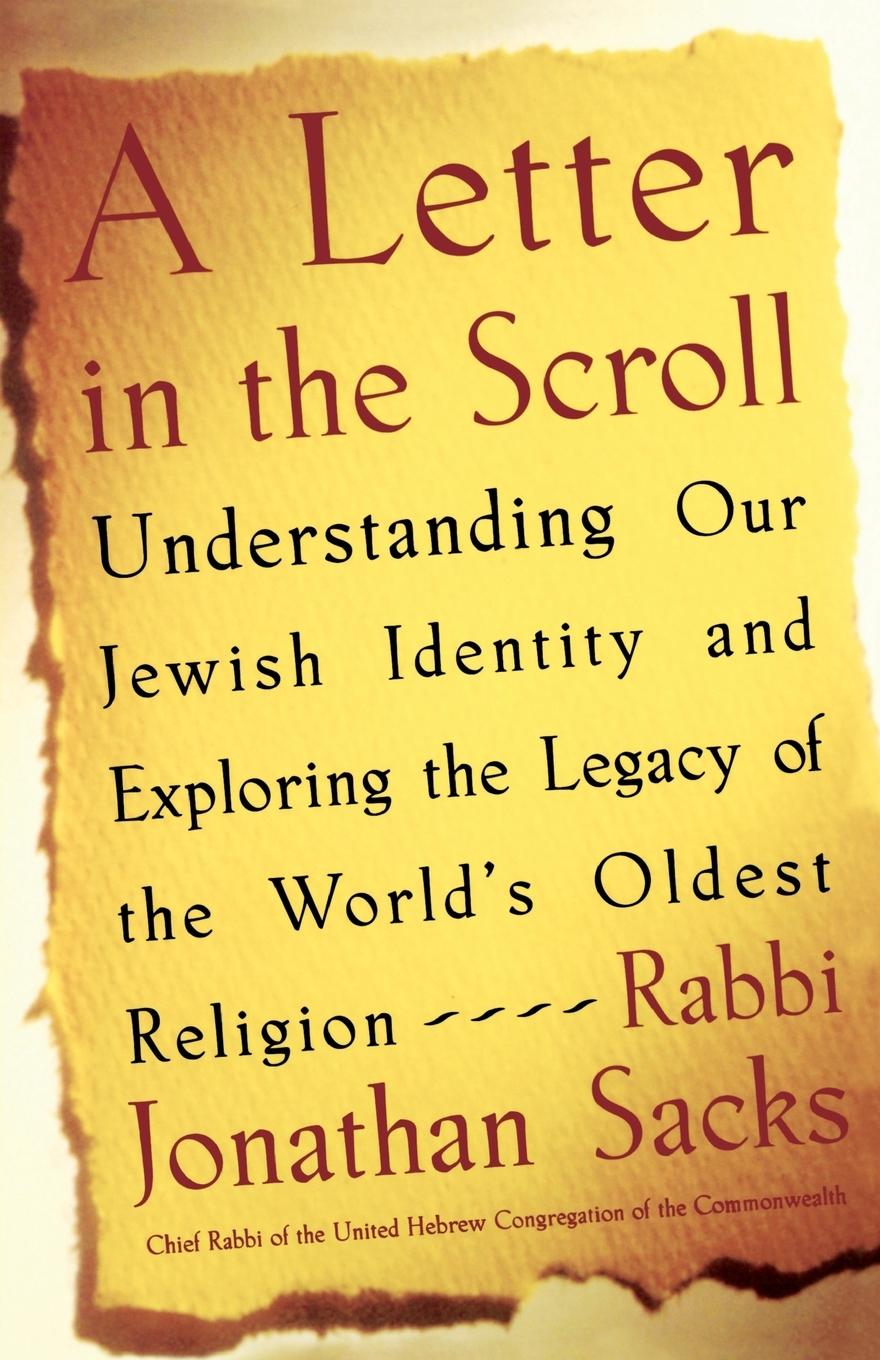 A Letter in the Scroll - Sacks, Rabbi Jonathan