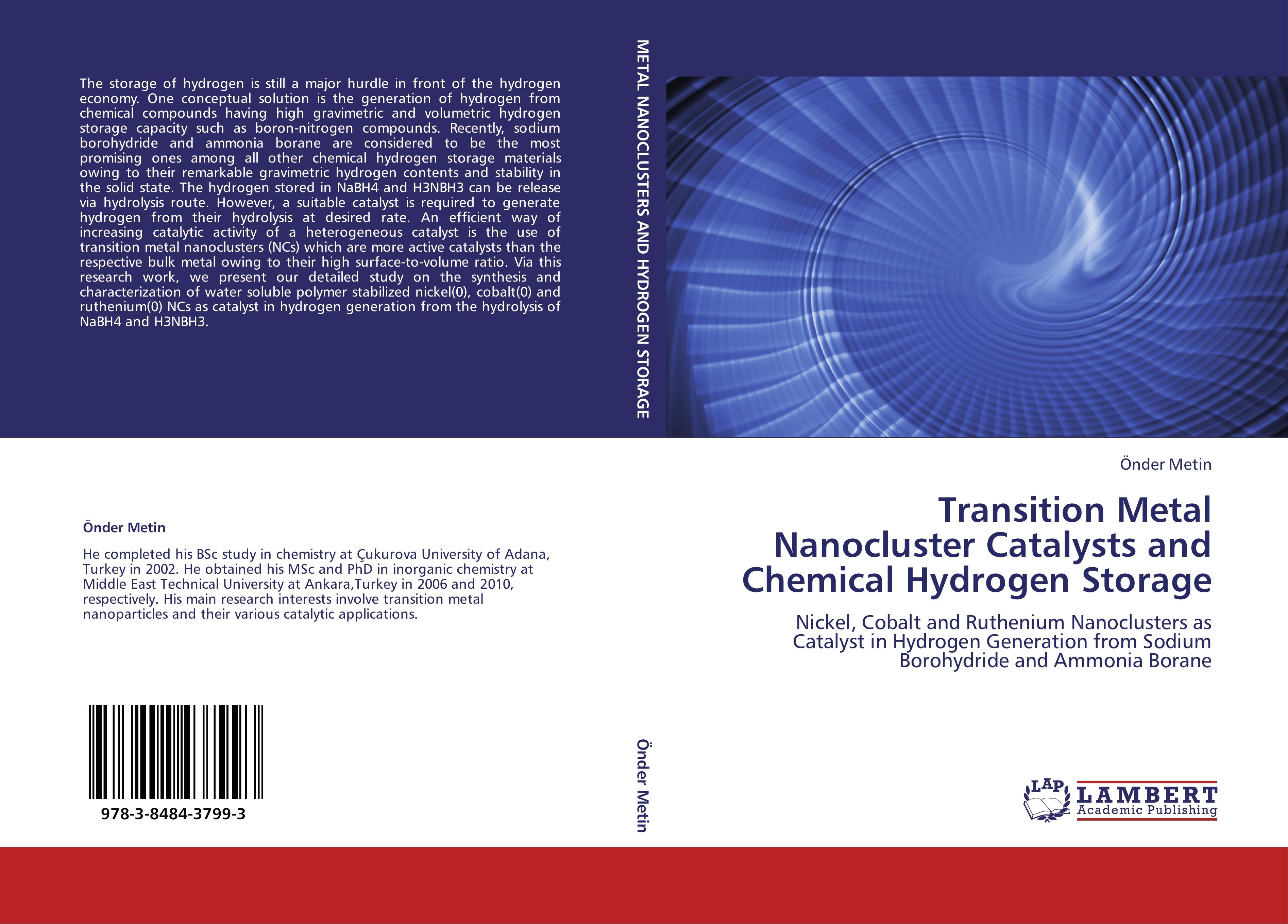 Transition Metal Nanocluster Catalysts and Chemical Hydrogen Storage - Oender Metin