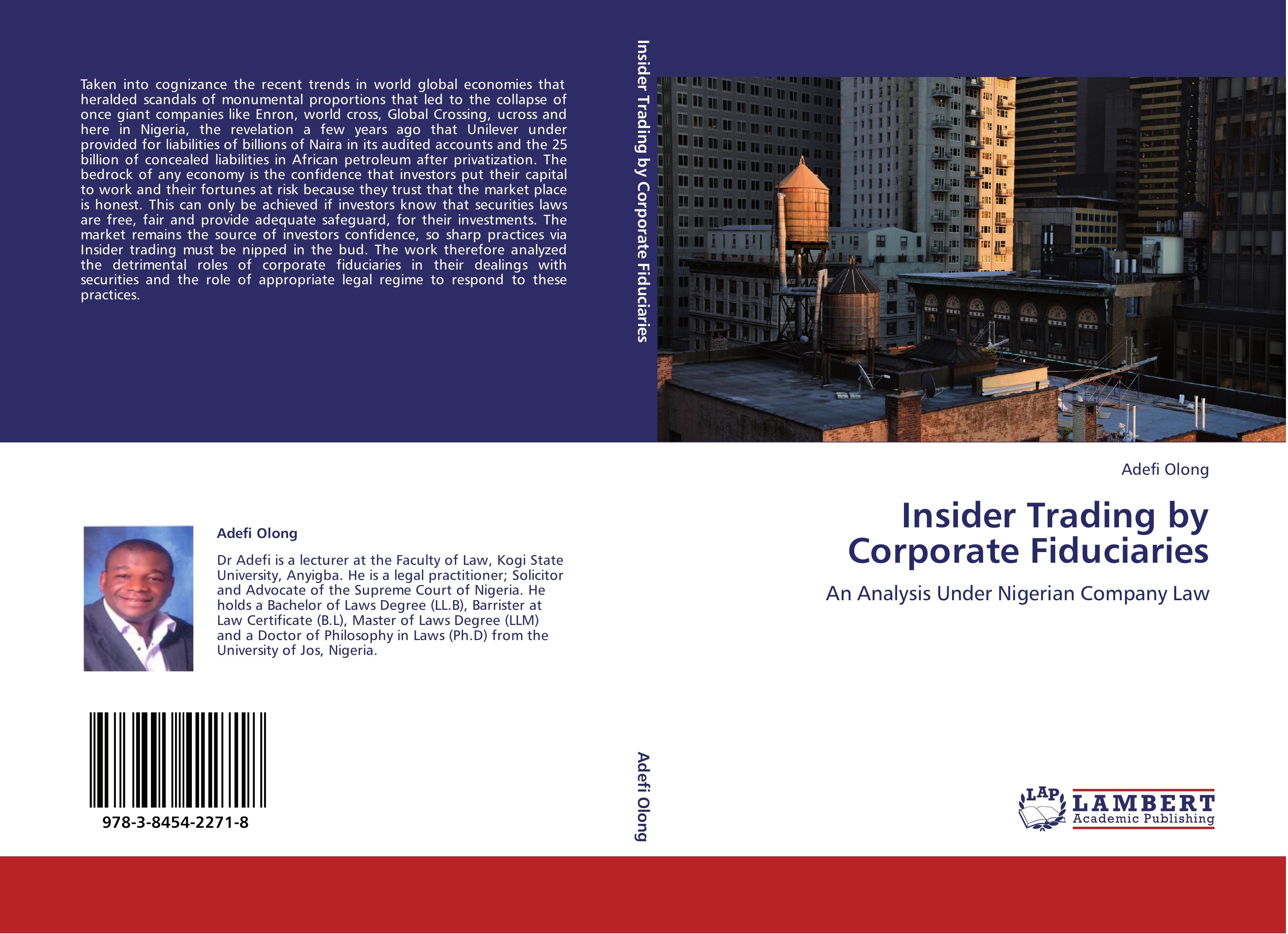 Insider Trading by Corporate Fiduciaries - ADEFI OLONG
