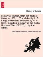 Rambaud, A: History of Russia, from the earliest times to 18 - Rambaud, Alfred Nicolas Dole, Nathan Haskell