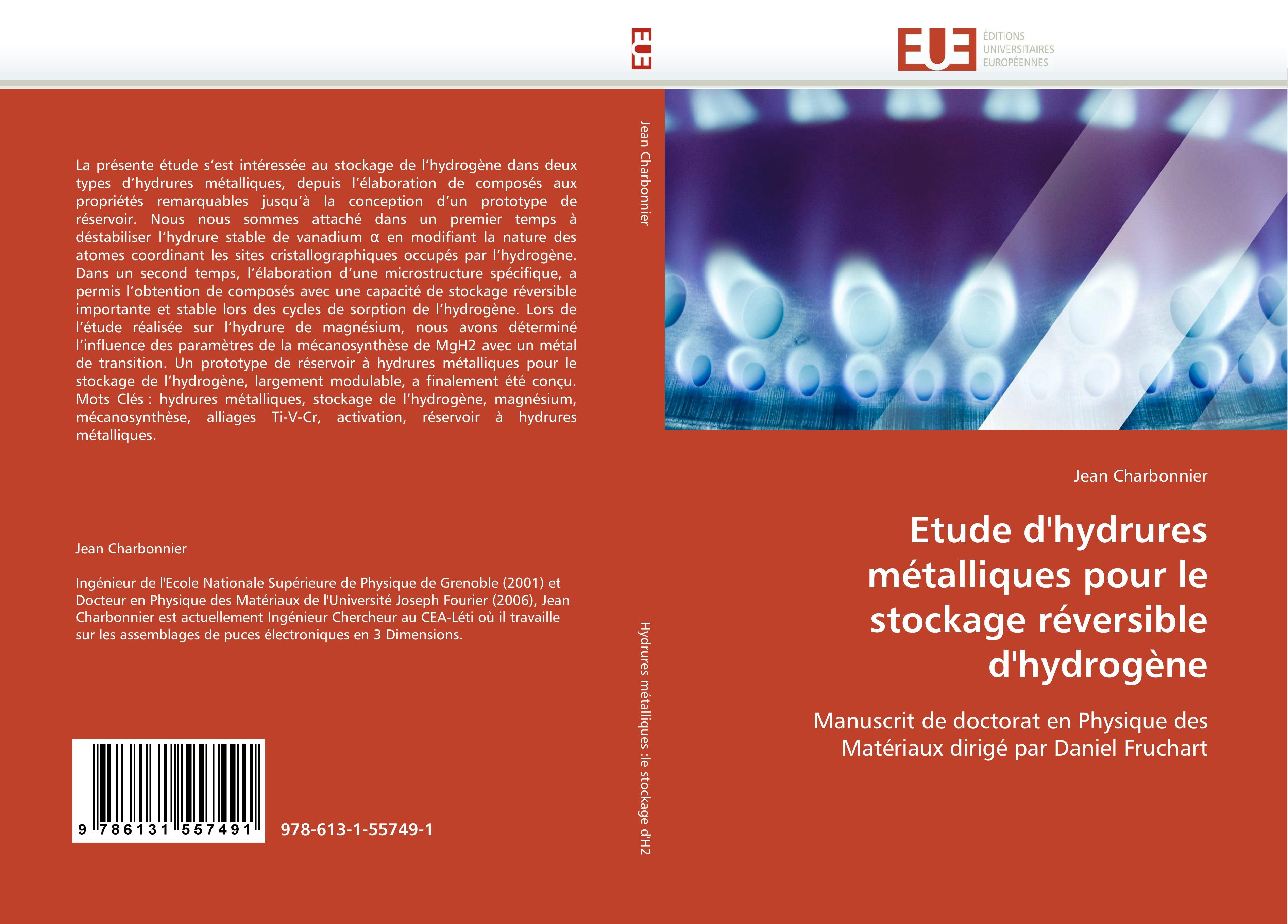 Etude d hydrures métalliques pour le stockage réversible d hydrogène - Jean Charbonnier