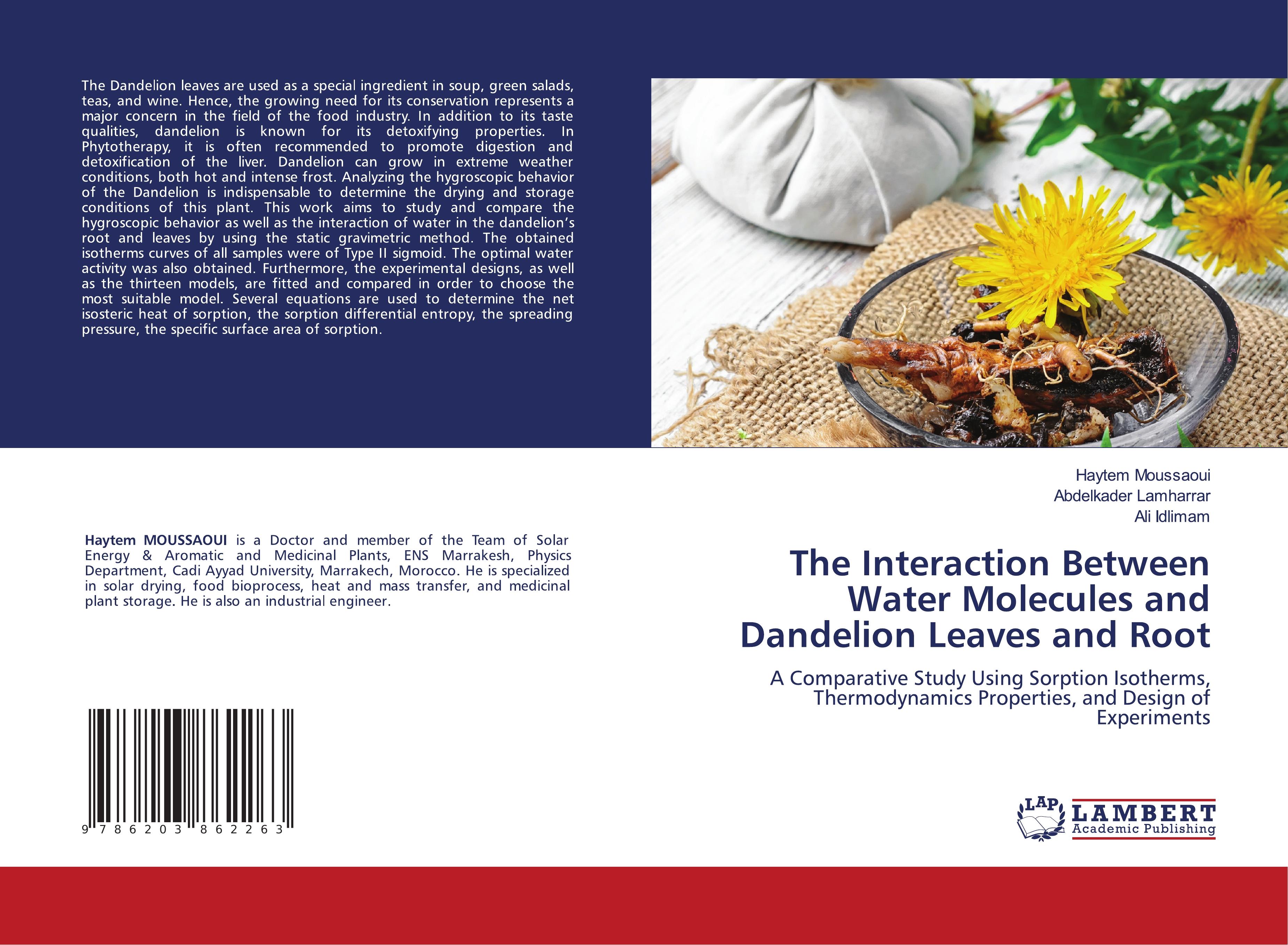 The Interaction Between Water Molecules and Dandelion Leaves and Root - Haytem Moussaoui Abdelkader Lamharrar Ali Idlimam