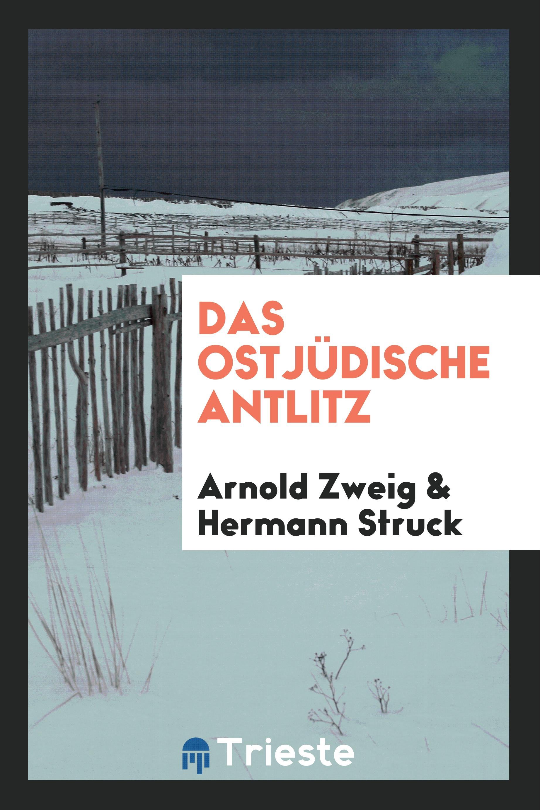 Das ostjuedische Antlitz - Zweig, Arnold Struck, Hermann