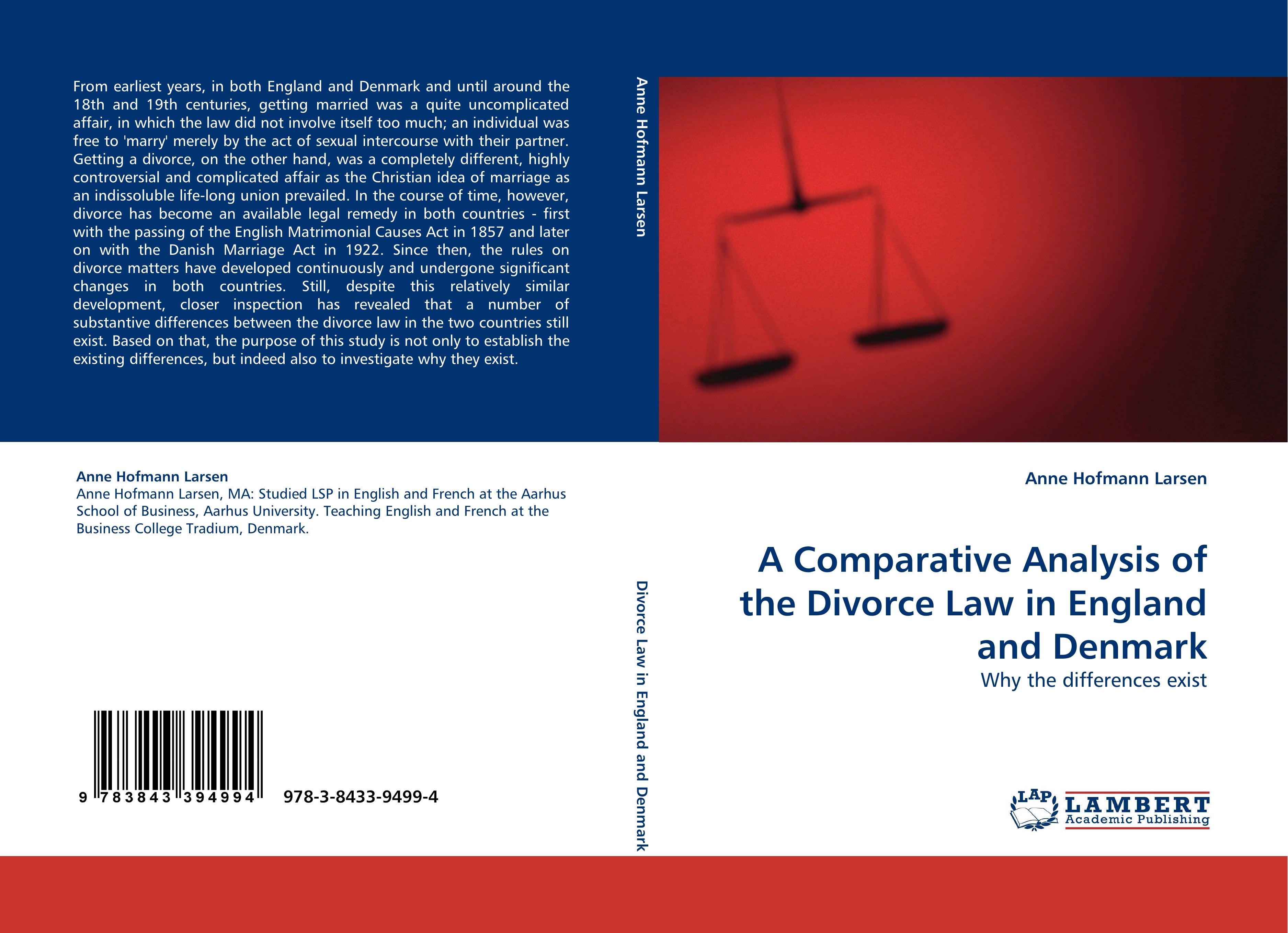 A Comparative Analysis of the Divorce Law in England and Denmark - Anne Hofmann Larsen