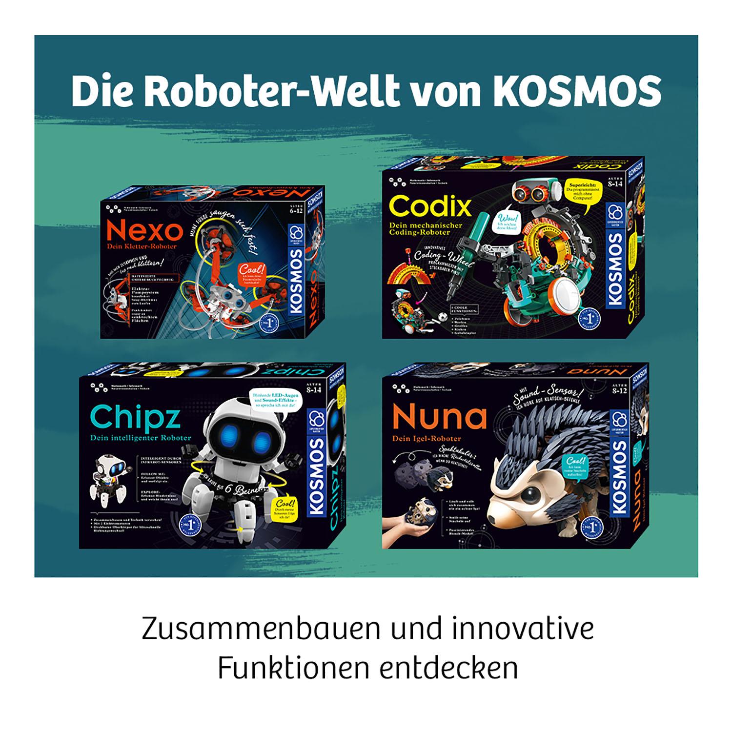 Folgt Bewegungen Dein Intelligenter Roboter Chipz Mit 6 Beinen Details about   Kosmos Wei 