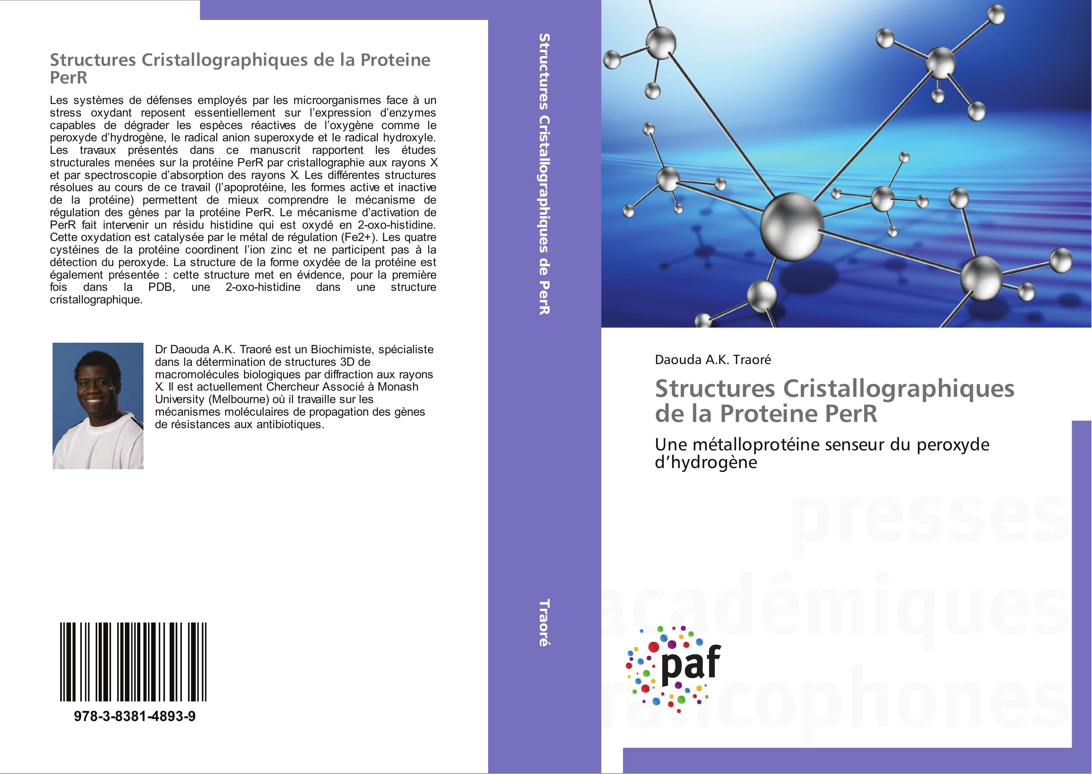 Structures Cristallographiques de la Proteine PerR - Daouda A.K. Traoré