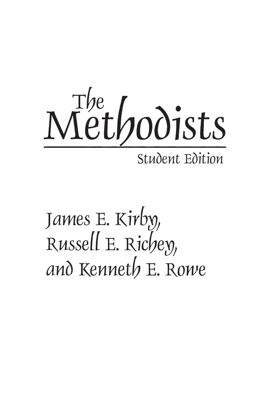 The Methodists - Kirby, James Richey, Russell Rowe, Kenneth