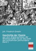 Geschichte der Chemie. Bd.1 - Gmelin, Johann F.