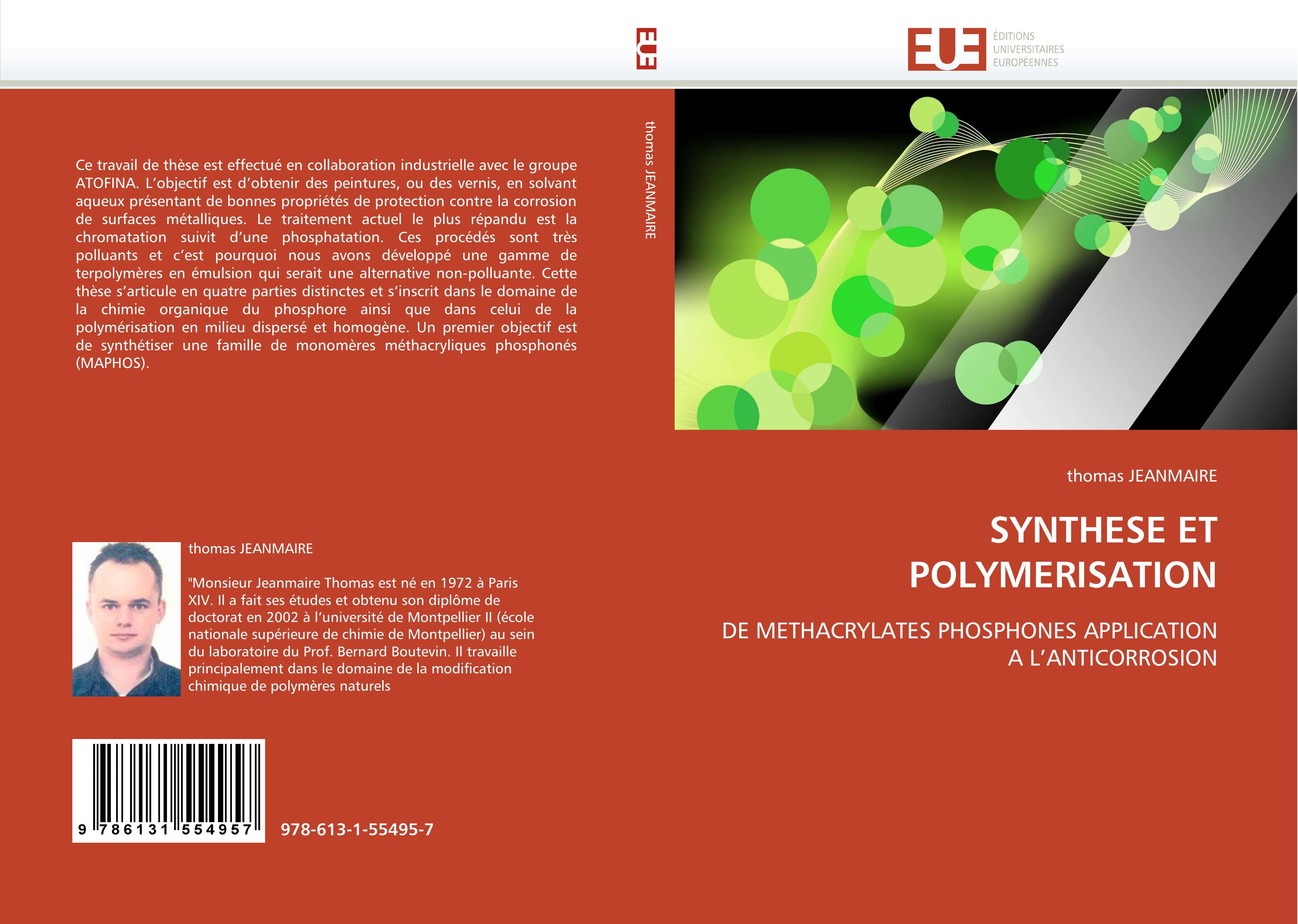 Synthese et Polymerisation - thomas JEANMAIRE