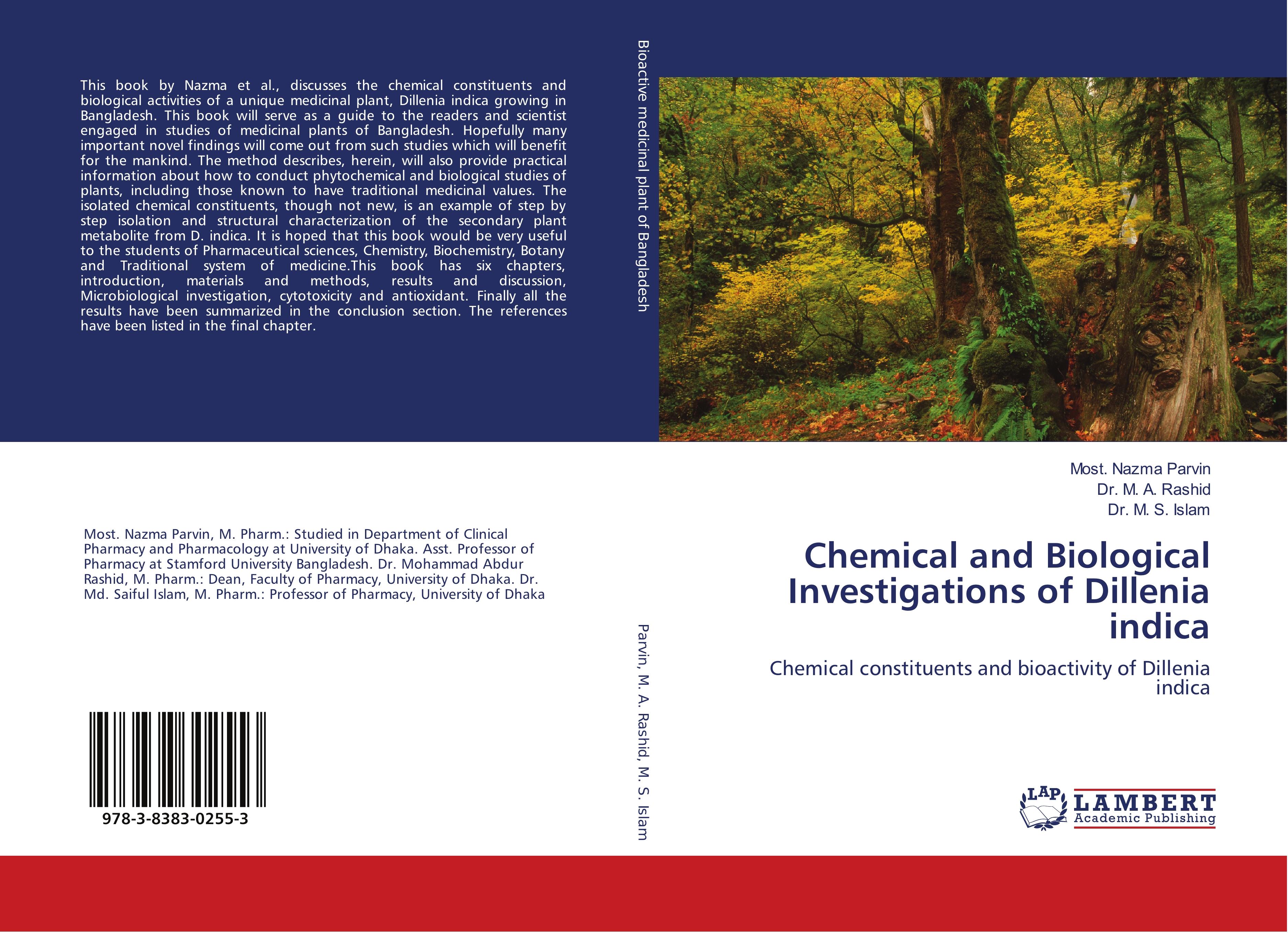Chemical and Biological Investigations of Dillenia indica Most. Nazma Parvin Author