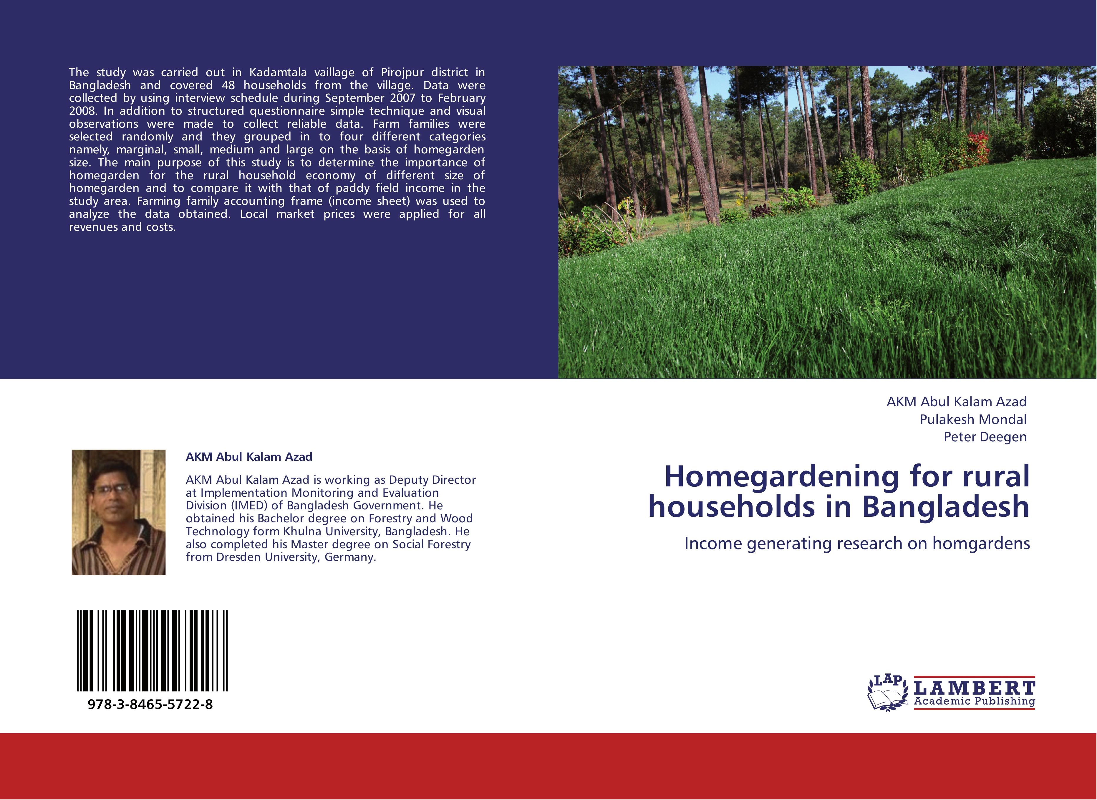 Homegardening for rural households in Bangladesh - AKM Abul Kalam Azad Pulakesh Mondal Peter Deegen