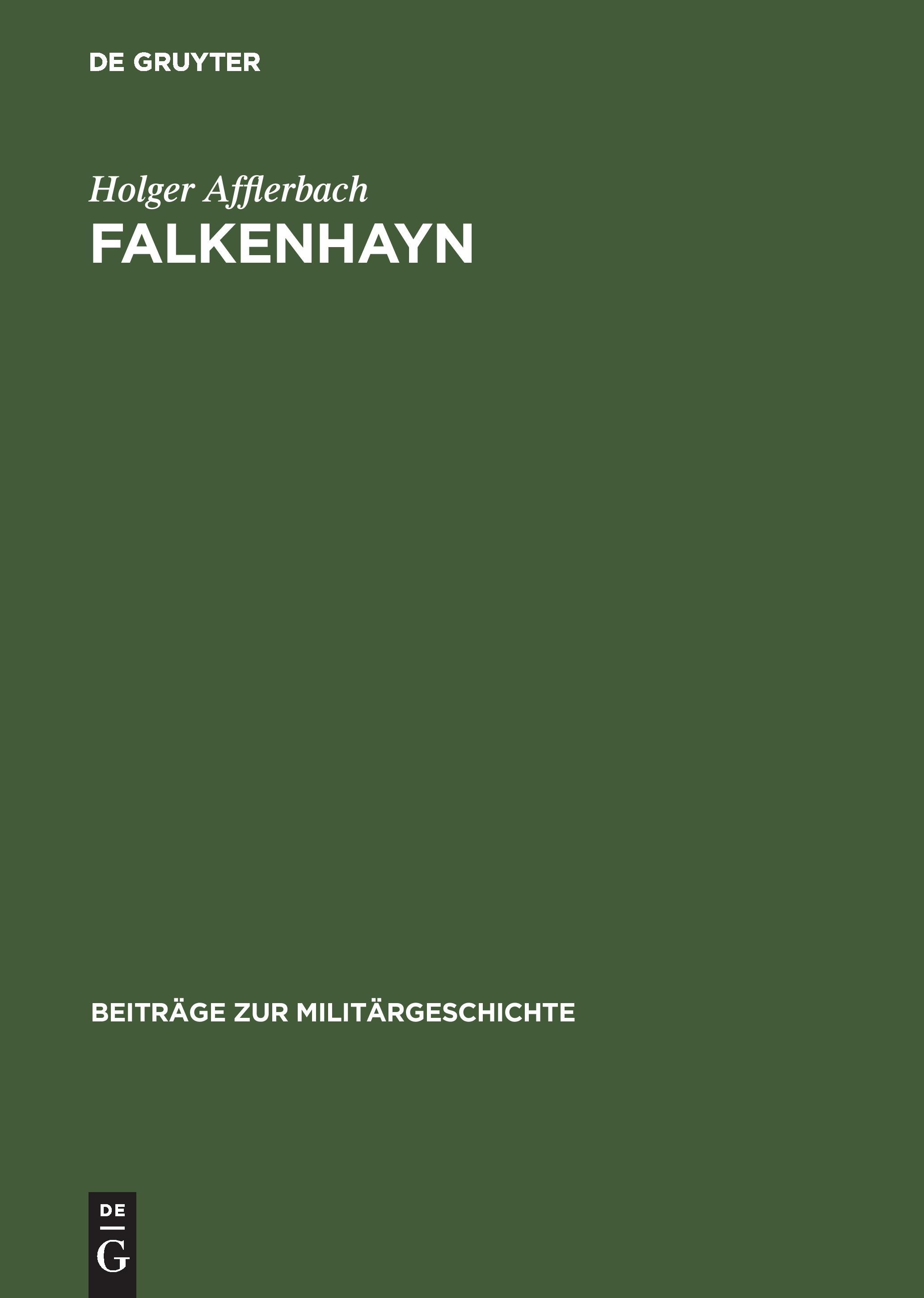 Falkenhayn - Afflerbach, Holger