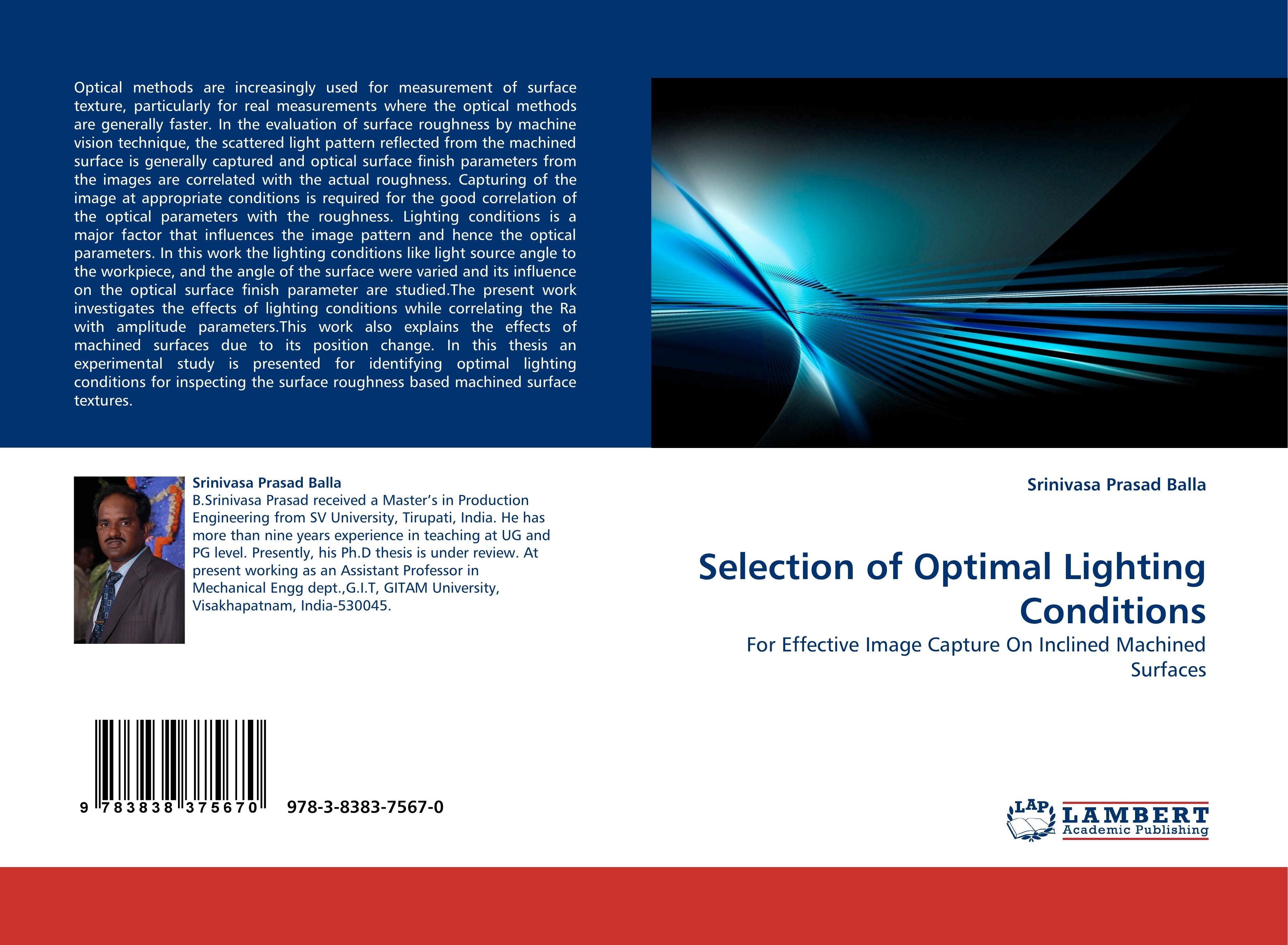 Selection of Optimal Lighting Conditions - Srinivasa Prasad Balla