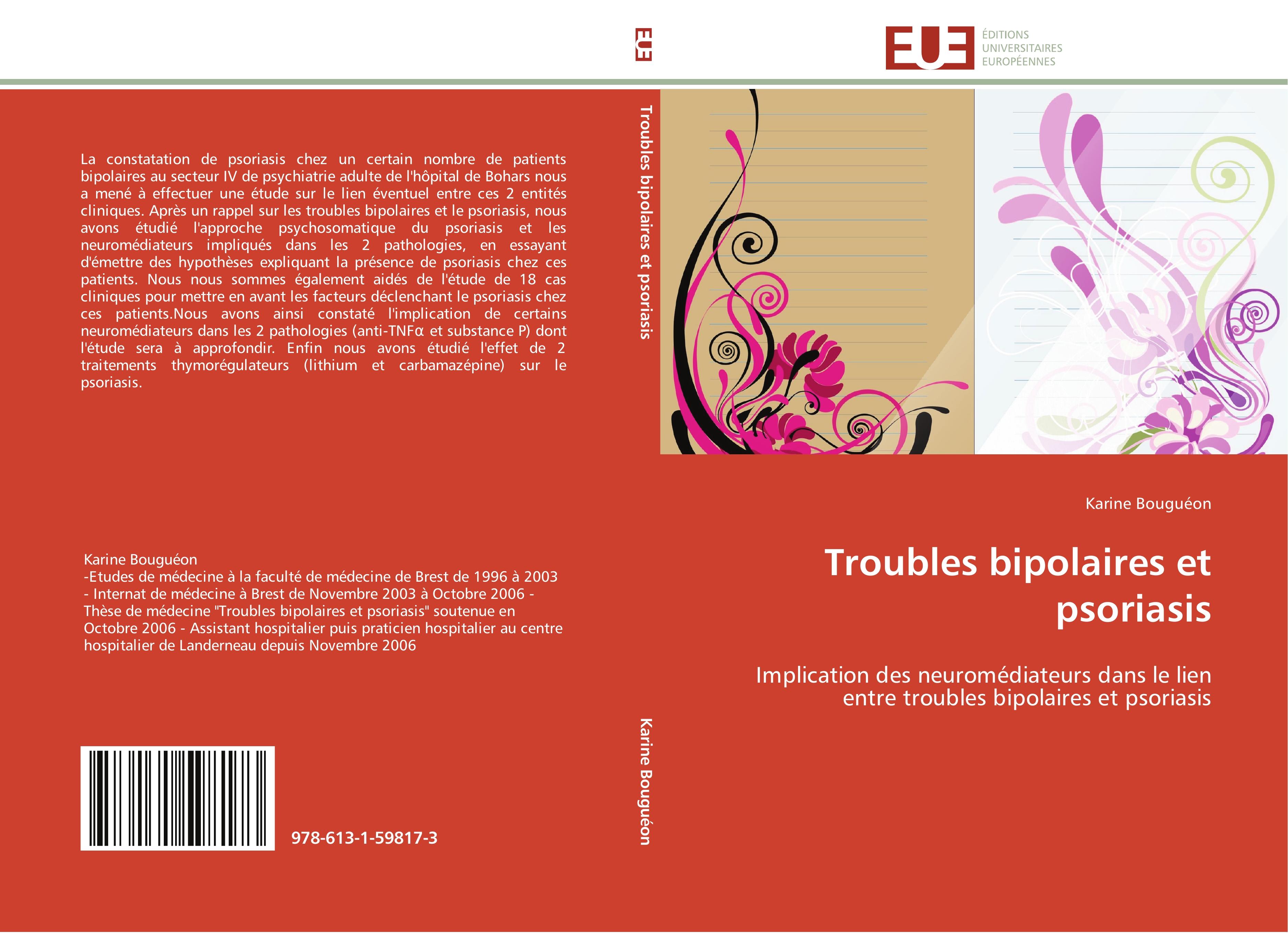 Troubles bipolaires et psoriasis - Karine Bouguéon