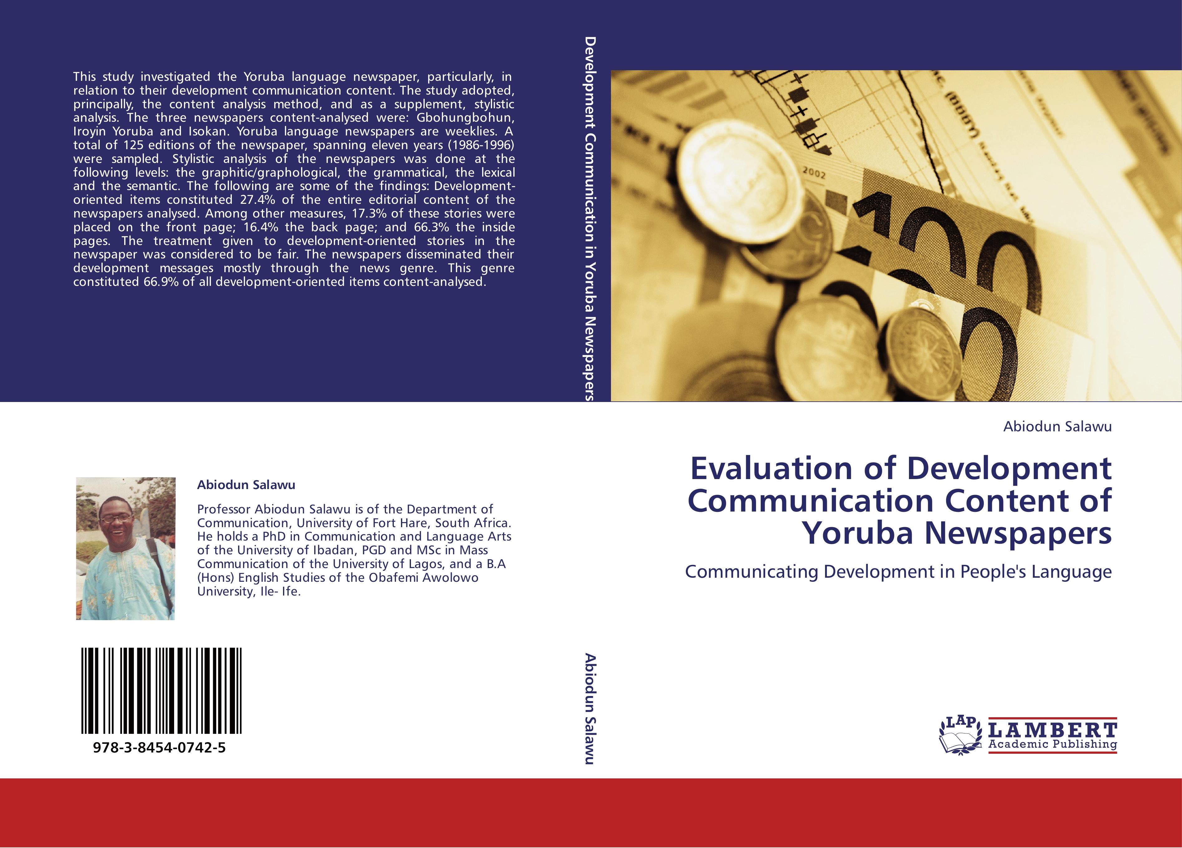 Evaluation of Development Communication Content of Yoruba Newspapers - Abiodun Salawu