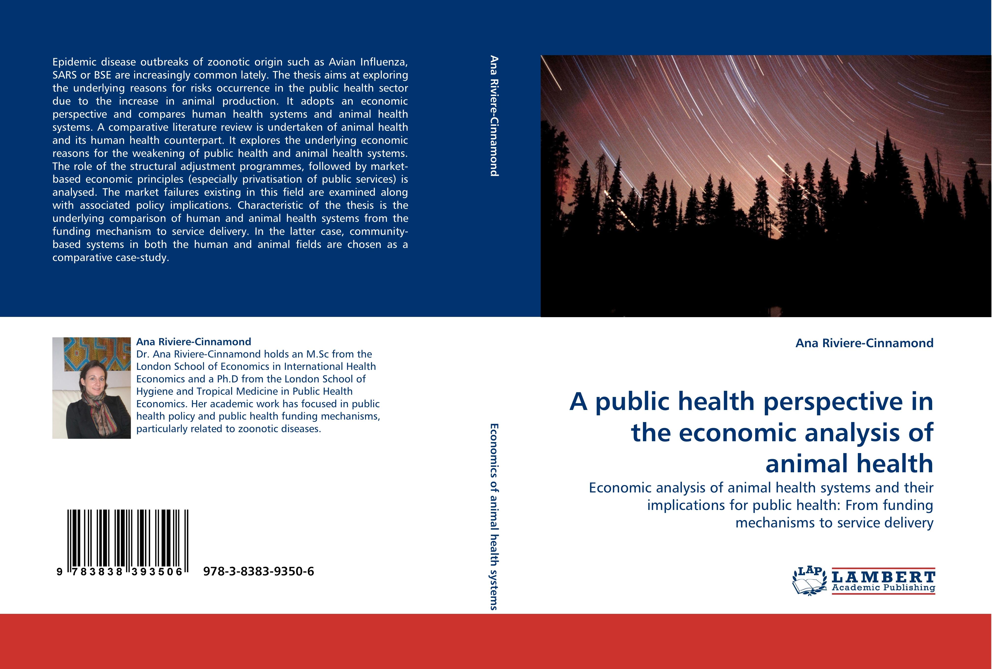 A public health perspective in the economic analysis of animal health - Ana Riviere-Cinnamond