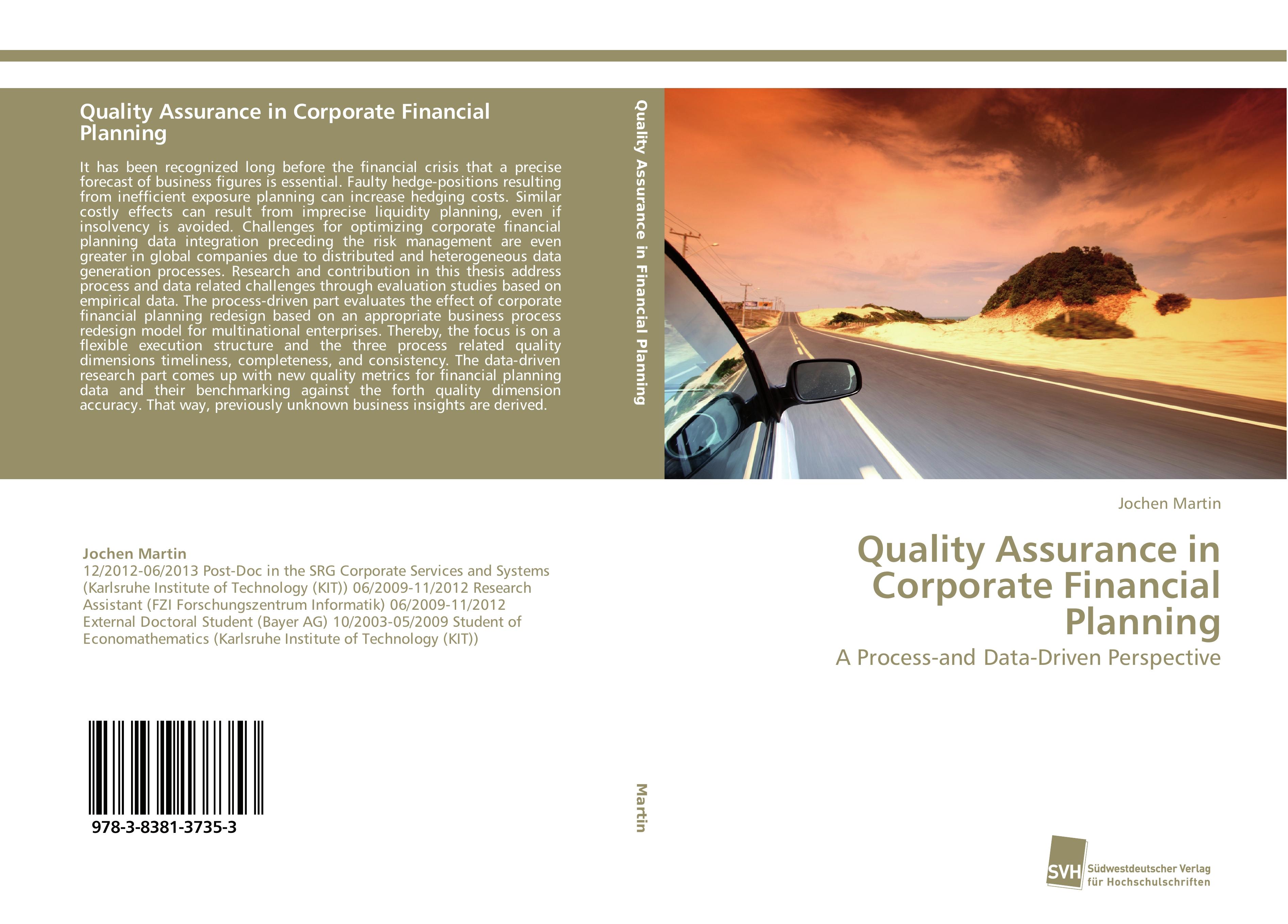 Quality Assurance in Corporate Financial Planning - Jochen Martin