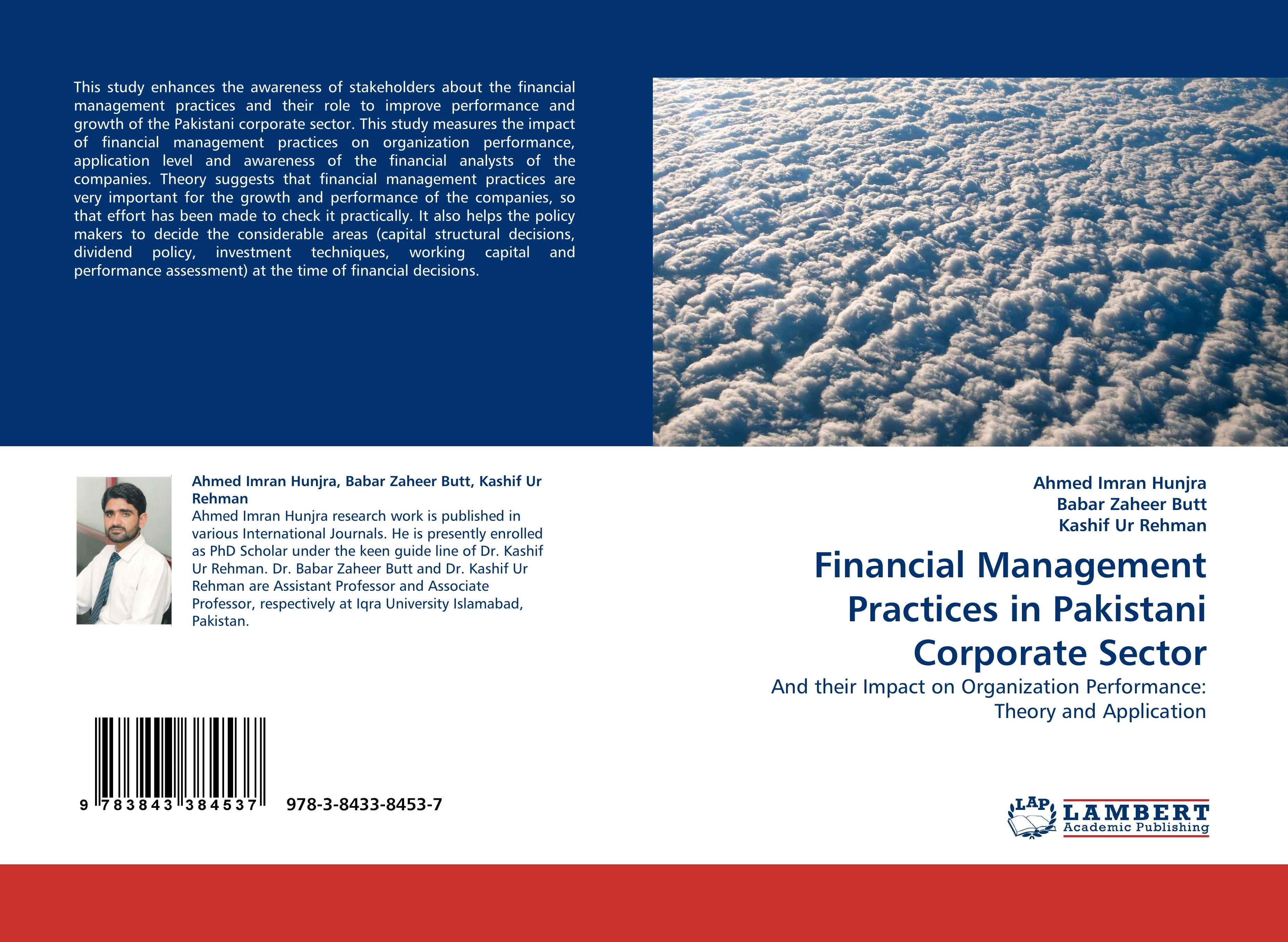 Financial Management Practices in Pakistani Corporate Sector - Ahmed Imran Hunjra Babar Zaheer Butt Kashif Ur Rehman