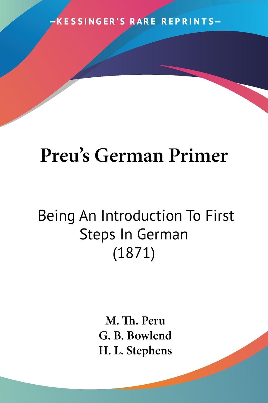 Preu s German Primer - Peru, M. Th.