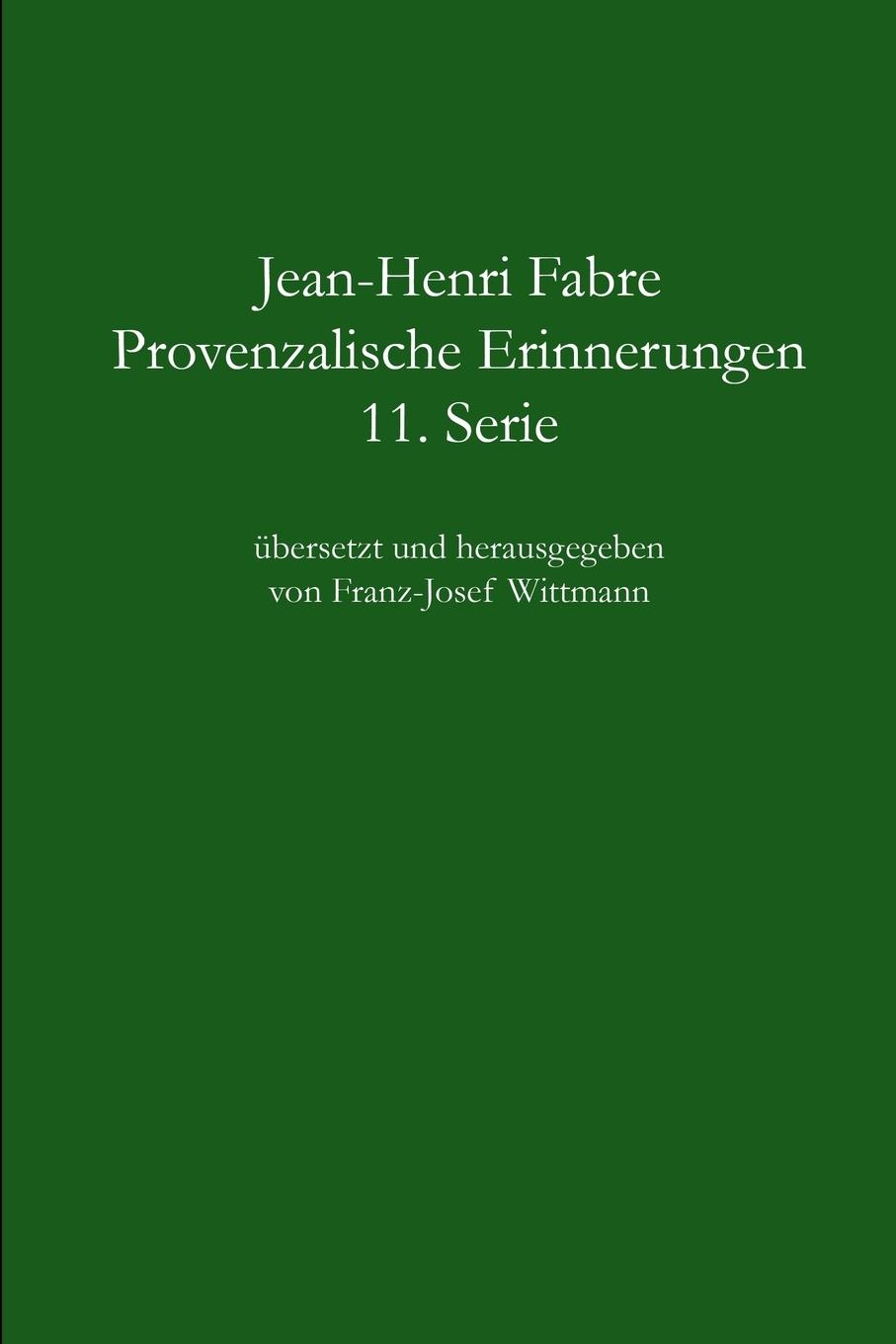 GER-PROVENZALISCHE ERINNERUNGE - Fabre, Jean-Henri