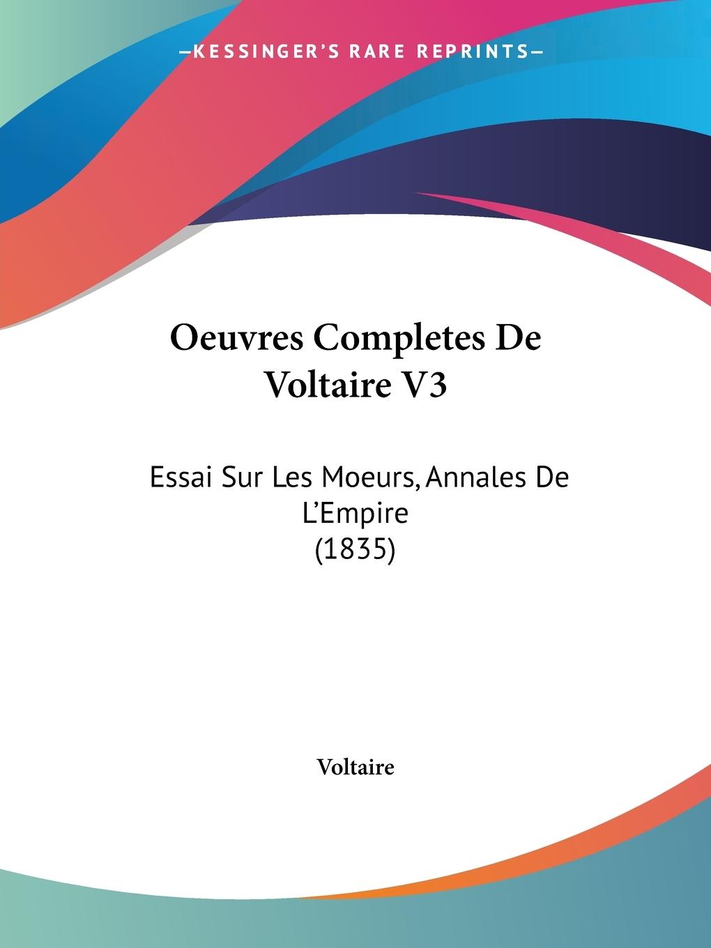 Oeuvres Completes De Voltaire V3 - Voltaire