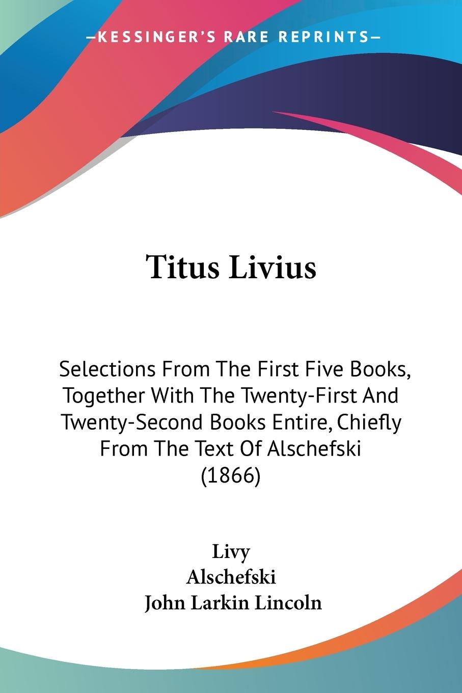 Titus Livius - Livy Alschefski