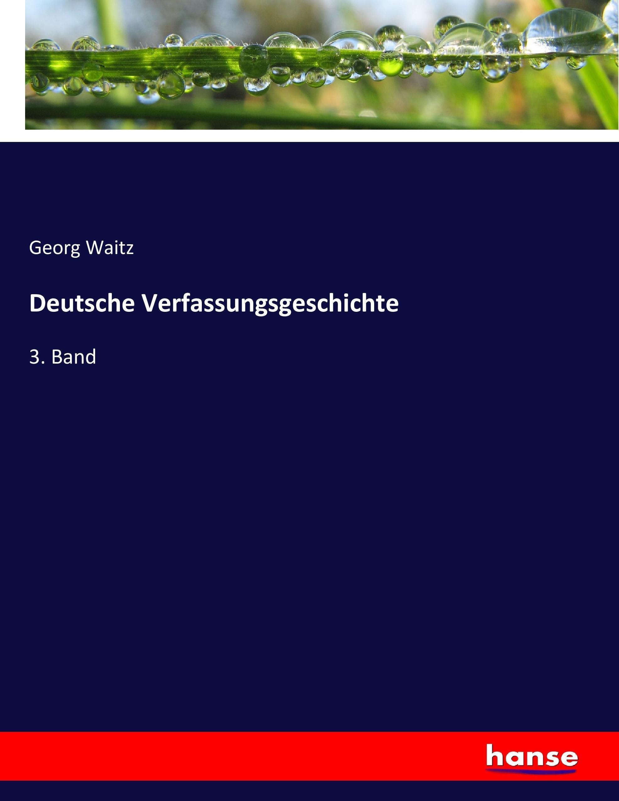 Deutsche Verfassungsgeschichte - Waitz, Georg