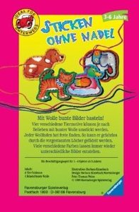 Ravensburger Sticken Ohne Nadel – Kreativspiel Für Kinder Ab 3 Jahre