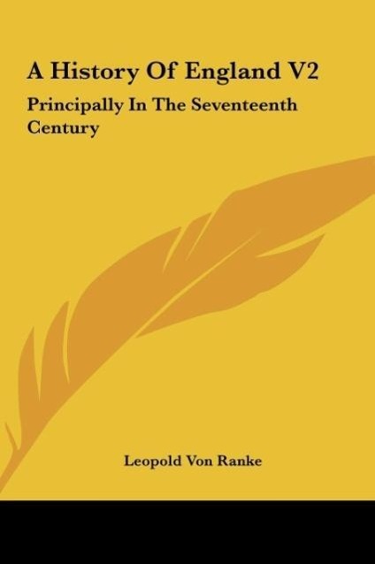 A History Of England V2 - Ranke, Leopold von