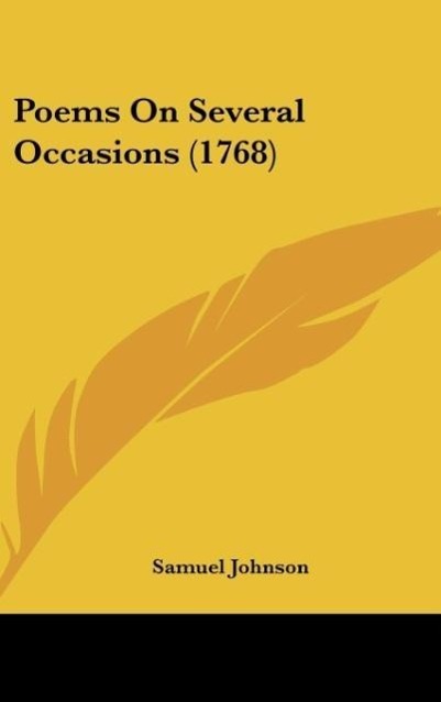 Poems On Several Occasions (1768) - Johnson, Samuel