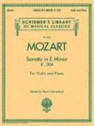 Sonata in E Minor, K304: Schirmer Library of Classics Volume 2068 for Violin and Piano