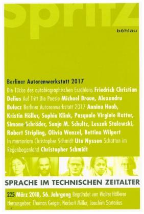 Berliner Autorenwerkstatt 2017