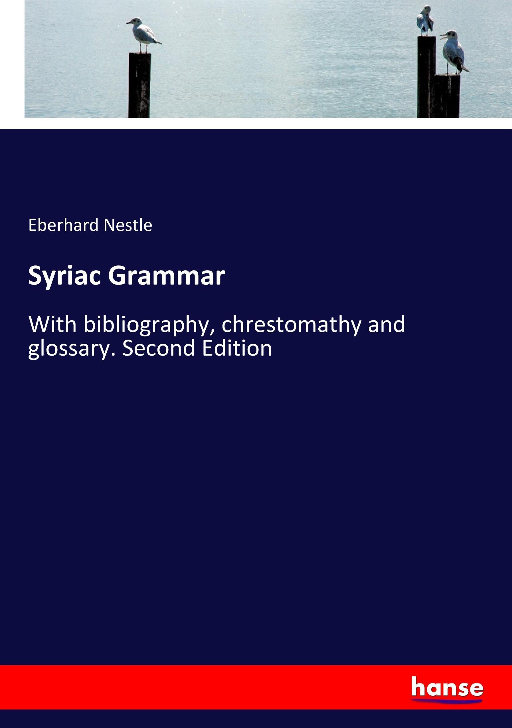 Syriac Grammar - Nestle, Eberhard