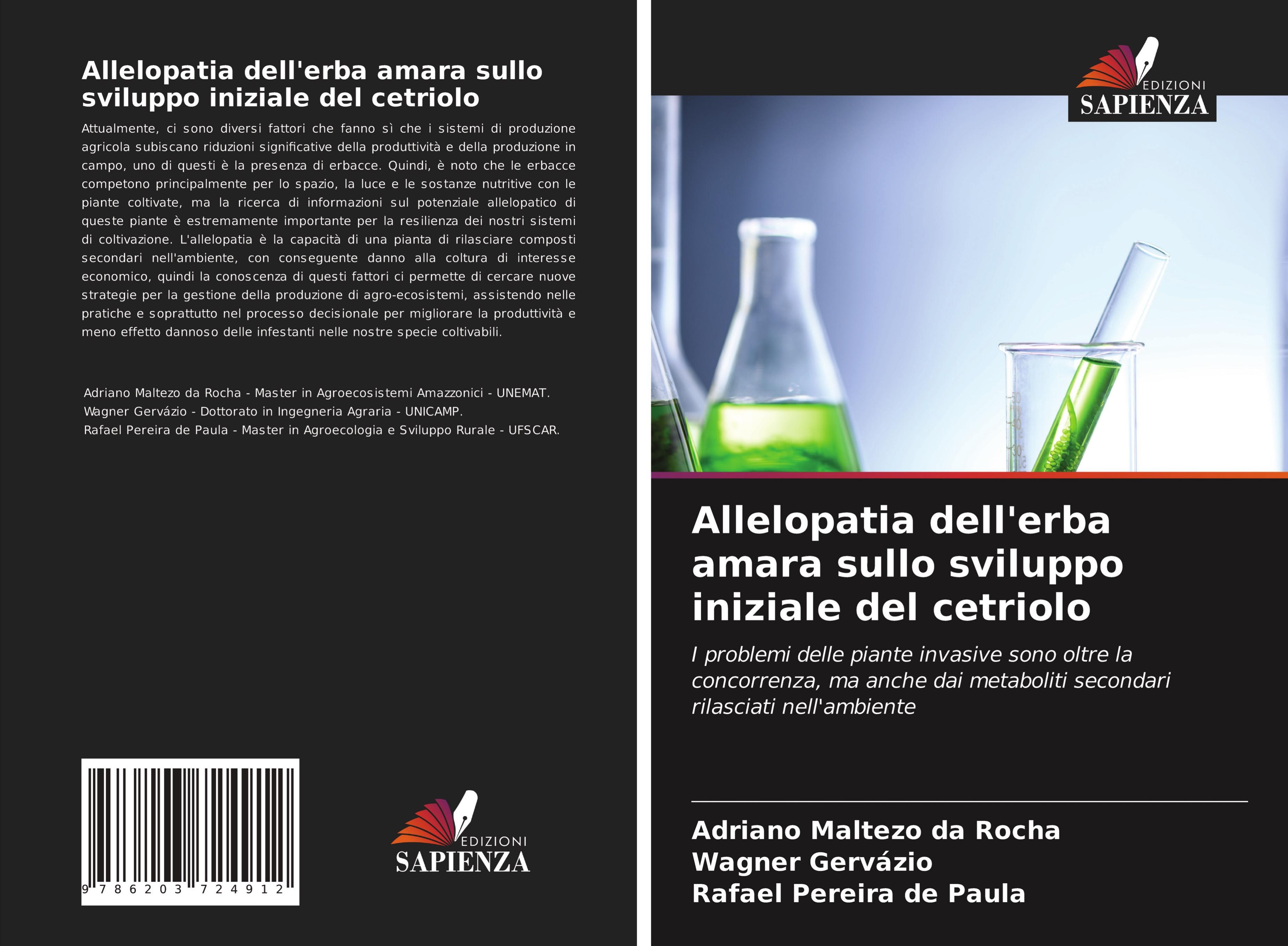 Allelopatia dell erba amara sullo sviluppo iniziale del cetriolo - da Rocha, Adriano Maltezo Gervázio, Wagner de Paula, Rafael Pereira