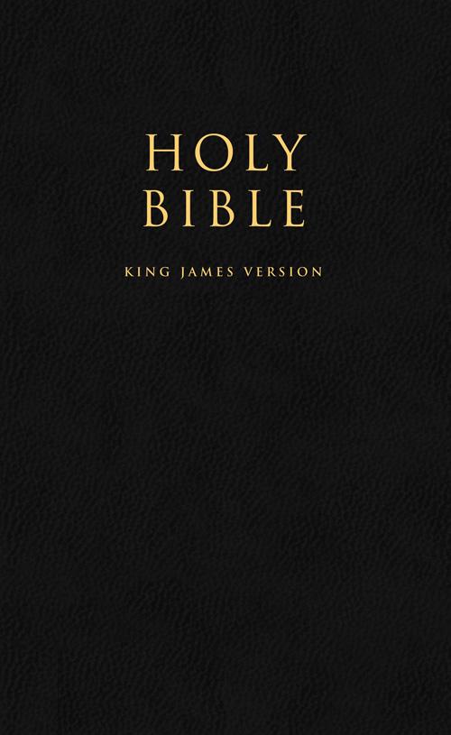 HOLY BIBLE: King James Version (KJV) Popular Gift & Award Black Leatherette Edition - Collins KJV Bibles