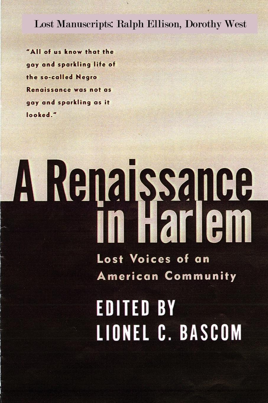 A Renaissance in Harlem - Bascom, Lionel